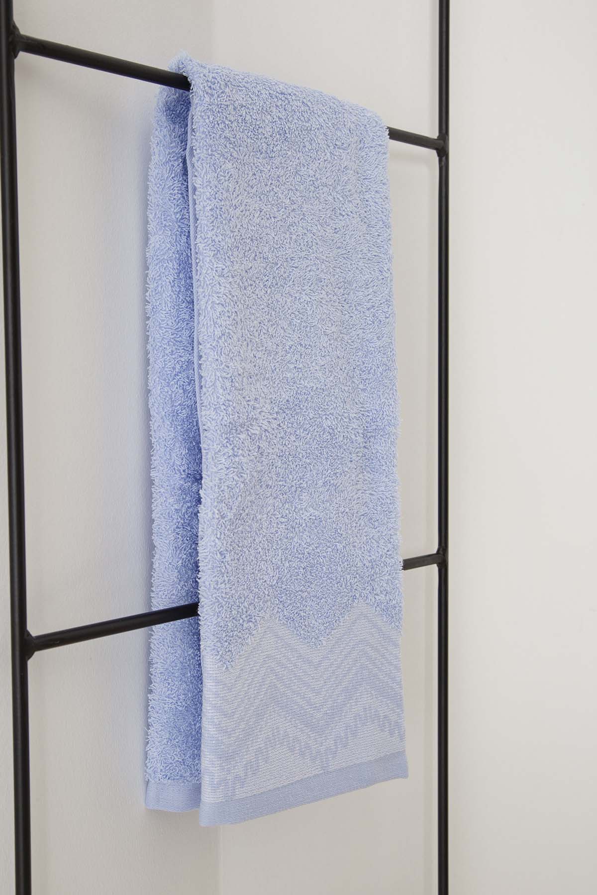 Irya-New Leron Banyo Havlusu 90x150 Cm Mavi-Havlu & Peştamal-3-Milagron.com