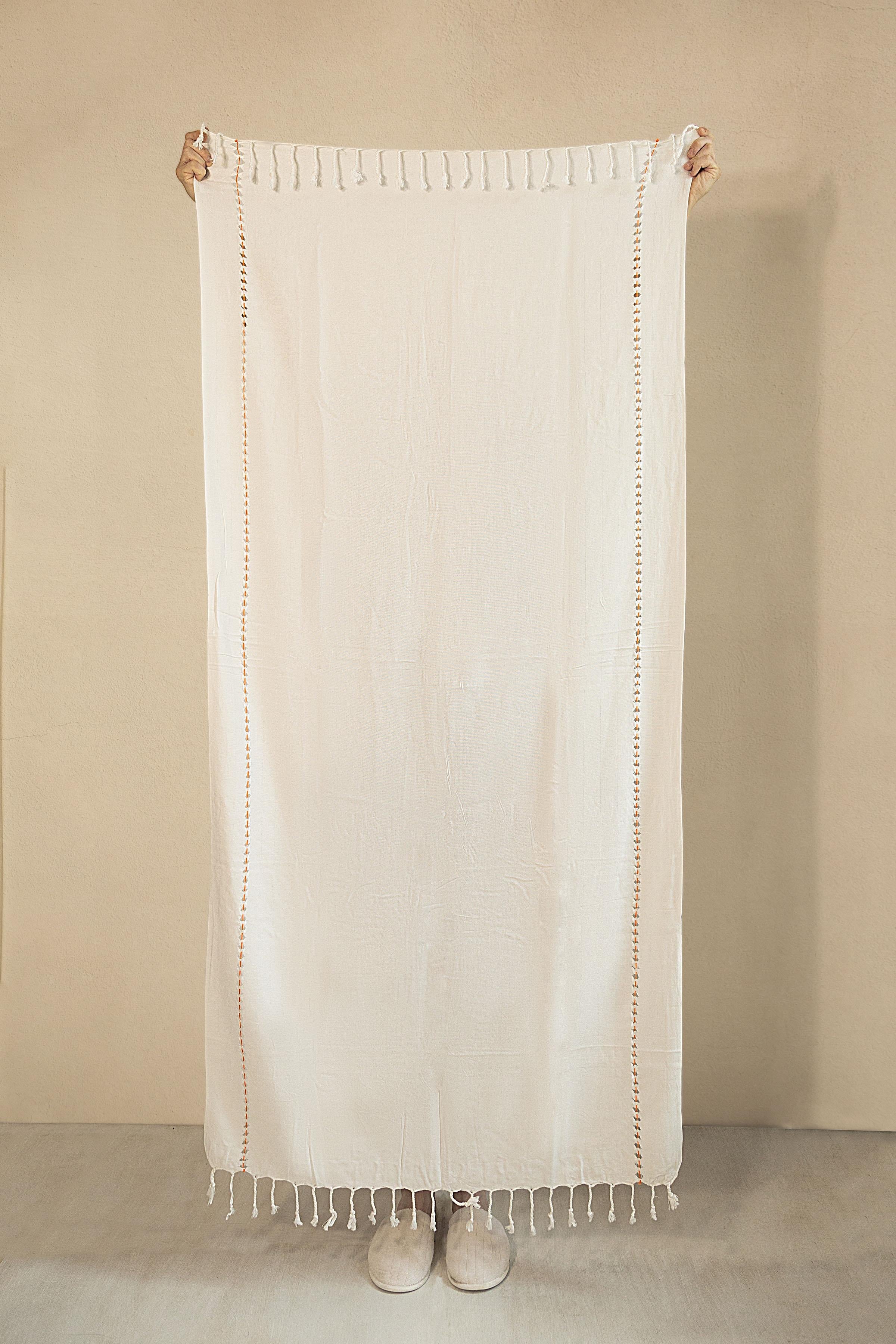 Irya-New Meltem Turuncu Peştamal 90x170-Havlu & Peştamal-4-Milagron.com