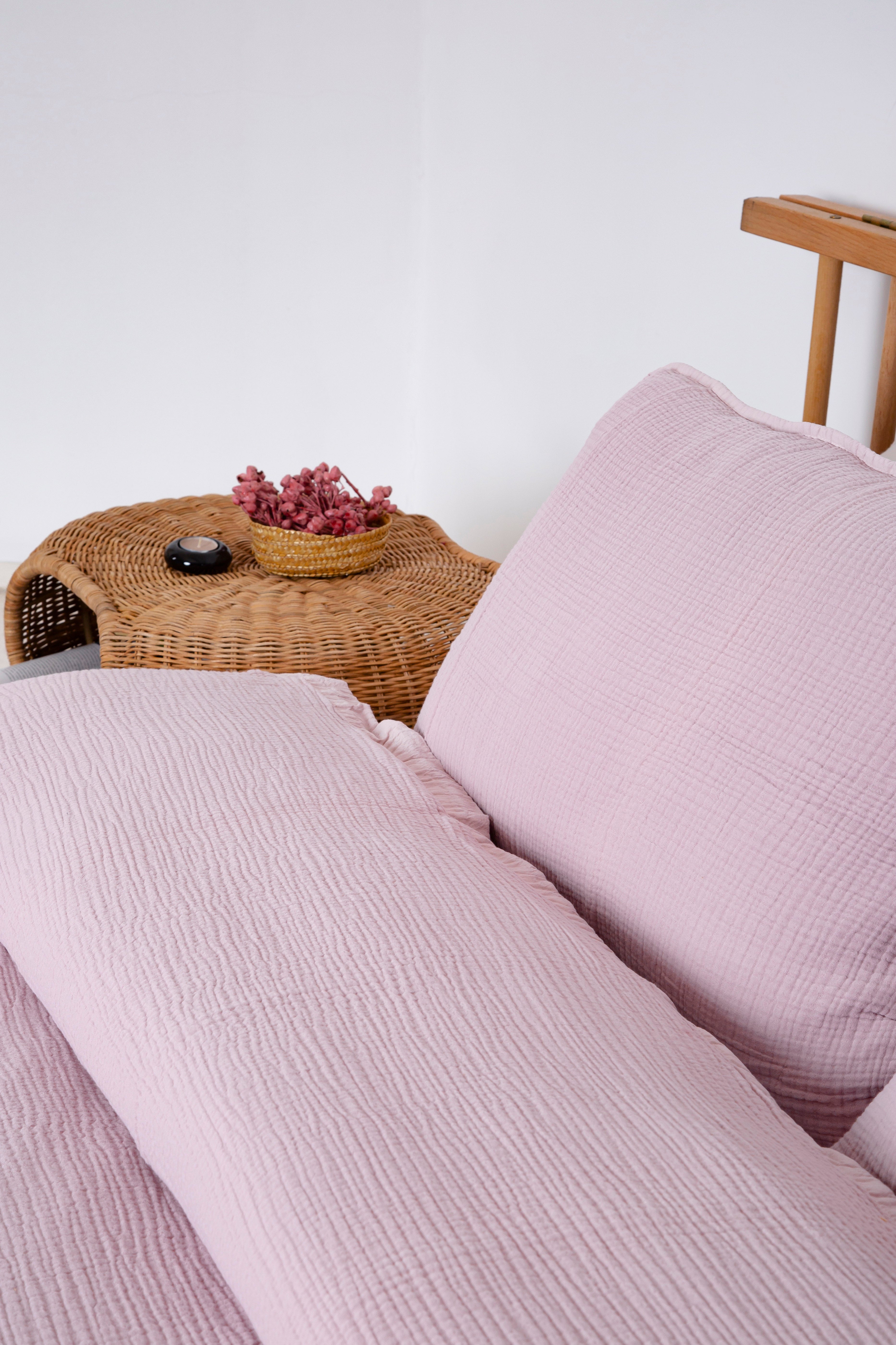 Irya-Okyanus Müslin Yatak örtüsü Lila-Yatak Örtüsü-2-Milagron.com