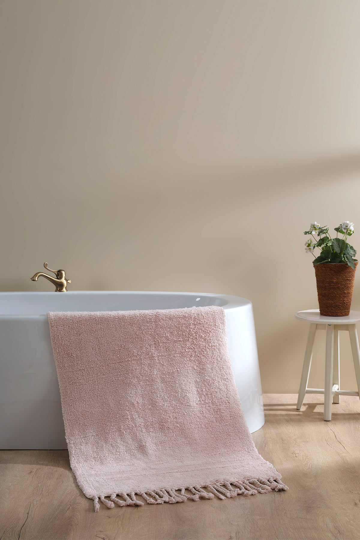 Irya-Paloma Tekli Banyo Paspası %100 Pamuk 70x110-Paspas-1-Milagron.com