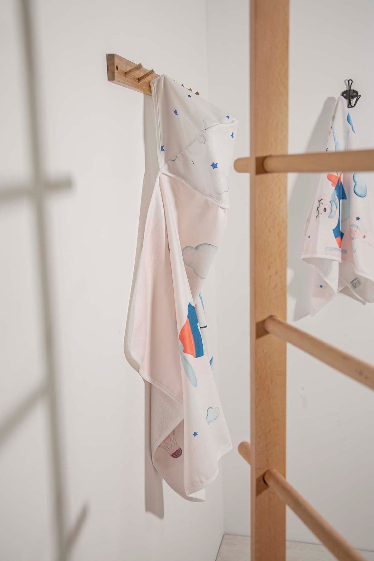 Irya-Pilot Ayı Kundak Havlu 75x75-Havlu & Peştamal-1-Milagron.com