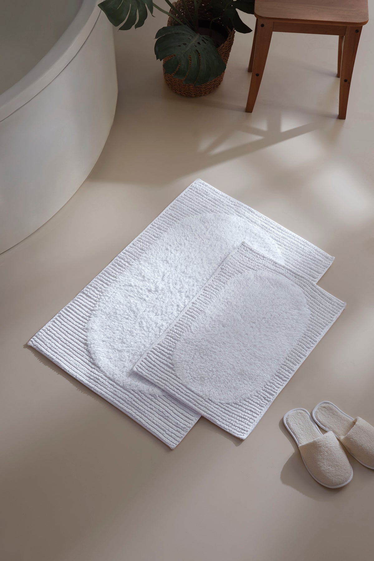 Irya-Plush 2’li Takım Banyo Paspası %100 Pamuk 40x60 + 60x90-Paspas-3-Milagron.com