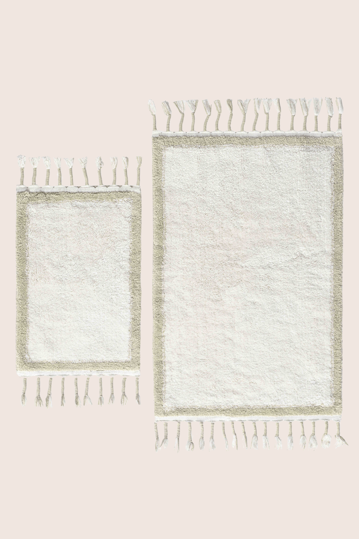 İrya-Root 2’li Takım Banyo Paspası Bambu 40x60+60x90 Cm Mint-Takım Banyo Paspası-1-Milagron.com