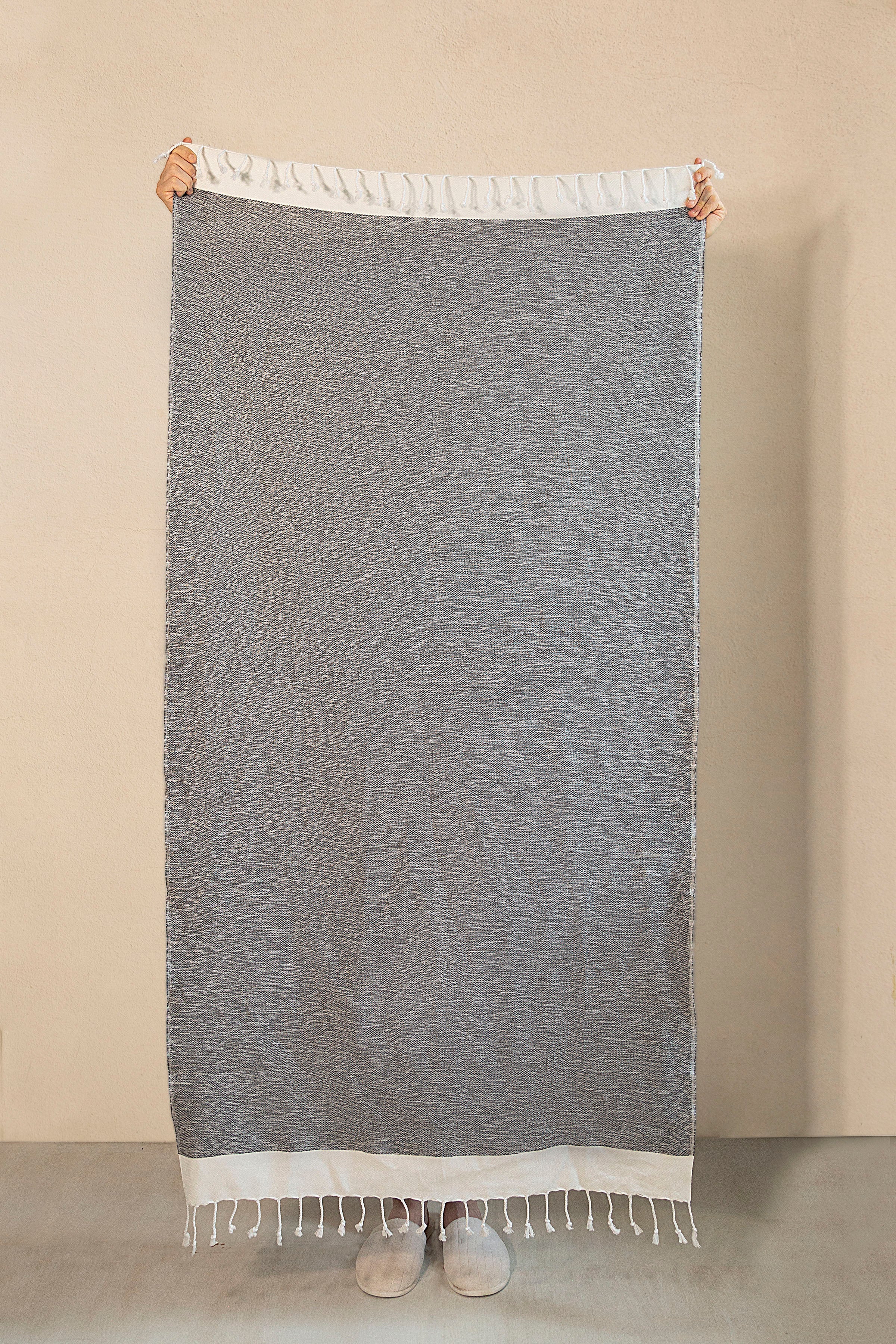 Irya-Sare Peştamal Gri-Havlu & Peştamal-1-Milagron.com