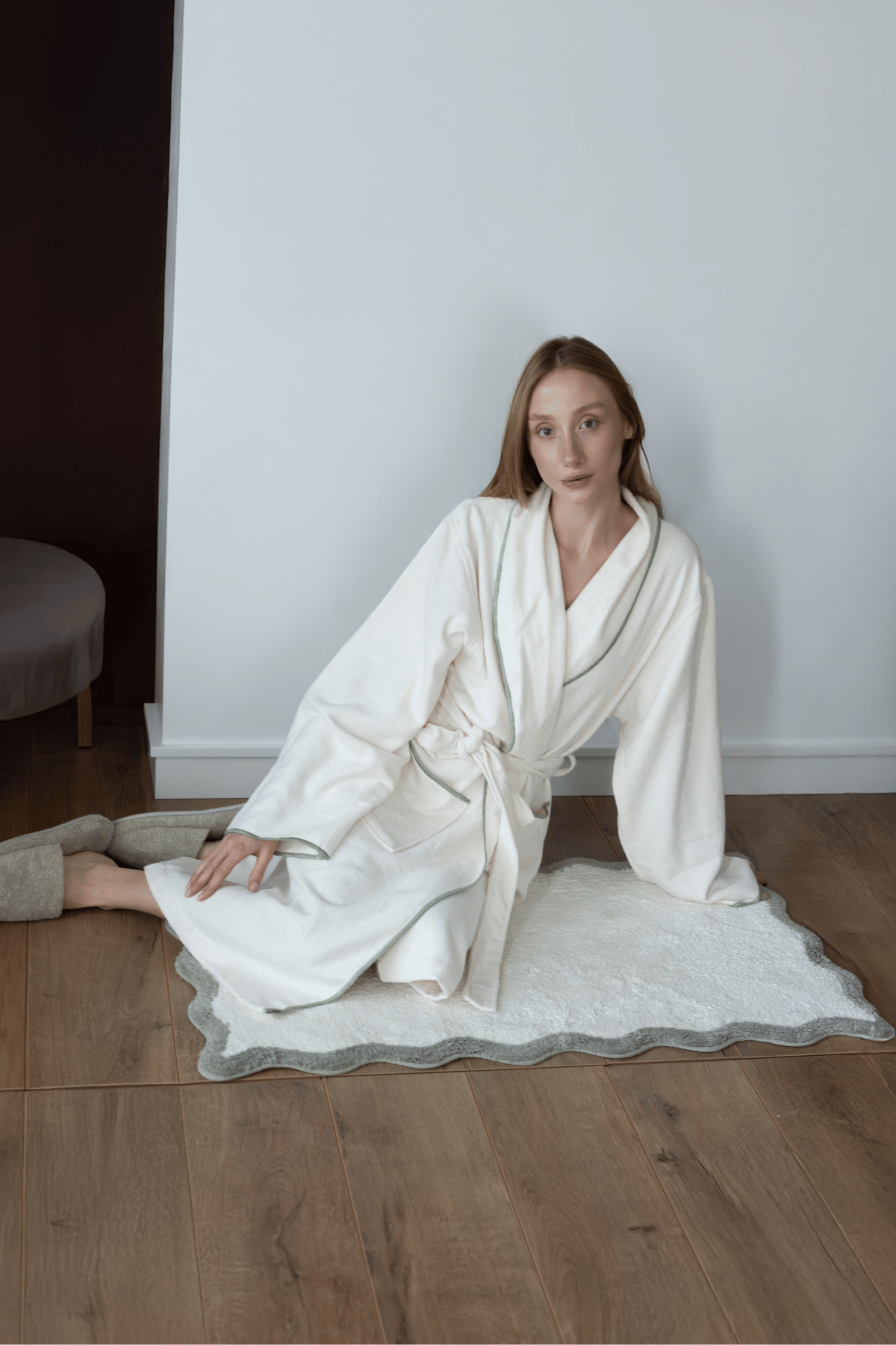 İrya-Scallop Tekli Banyo Paspası Bambu 60x100 Yeşil-Bambu Banyo Paspası-3-Milagron.com