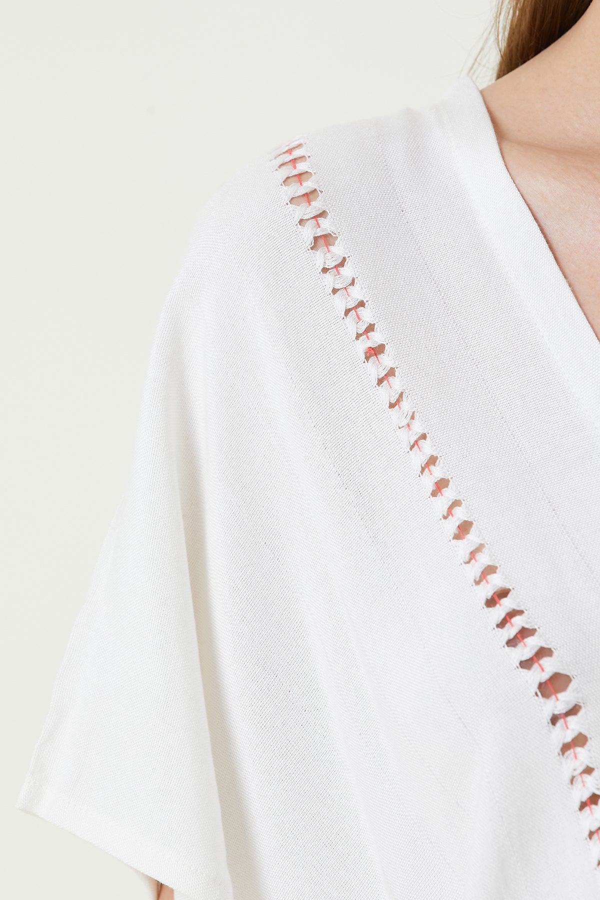 Irya-Serene Uzun Plaj Elbisesi Mercan Örgü Ajur-Elbise-2-Milagron.com