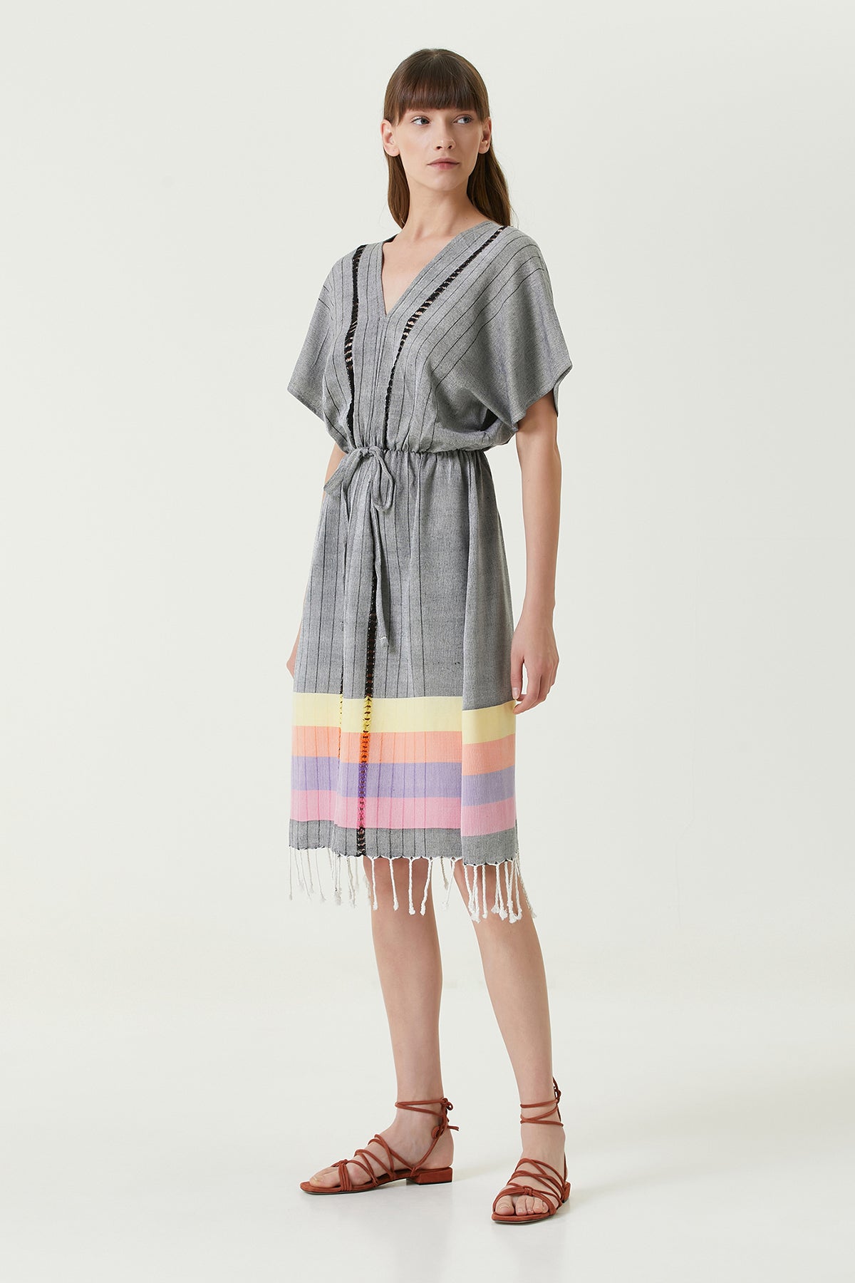 Irya-Serene Uzun Plaj Elbisesi Siyah-Elbise-4-Milagron.com