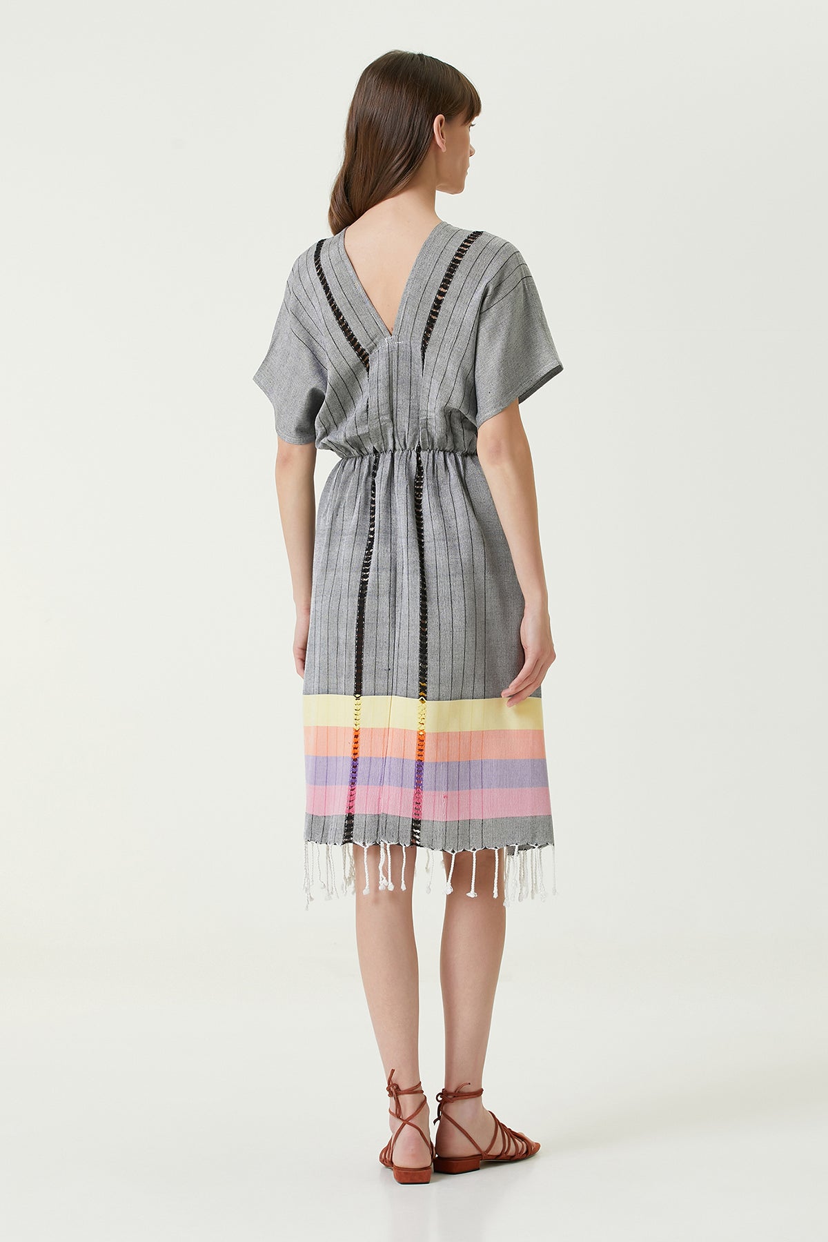 Irya-Serene Uzun Plaj Elbisesi Siyah-Elbise-5-Milagron.com