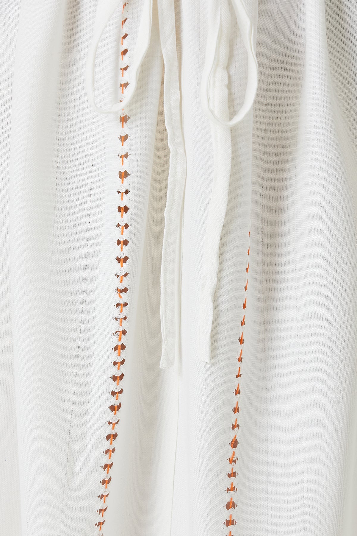 Irya-Serene Uzun Plaj Elbisesi Turuncu Örgü Ajur-Elbise-2-Milagron.com