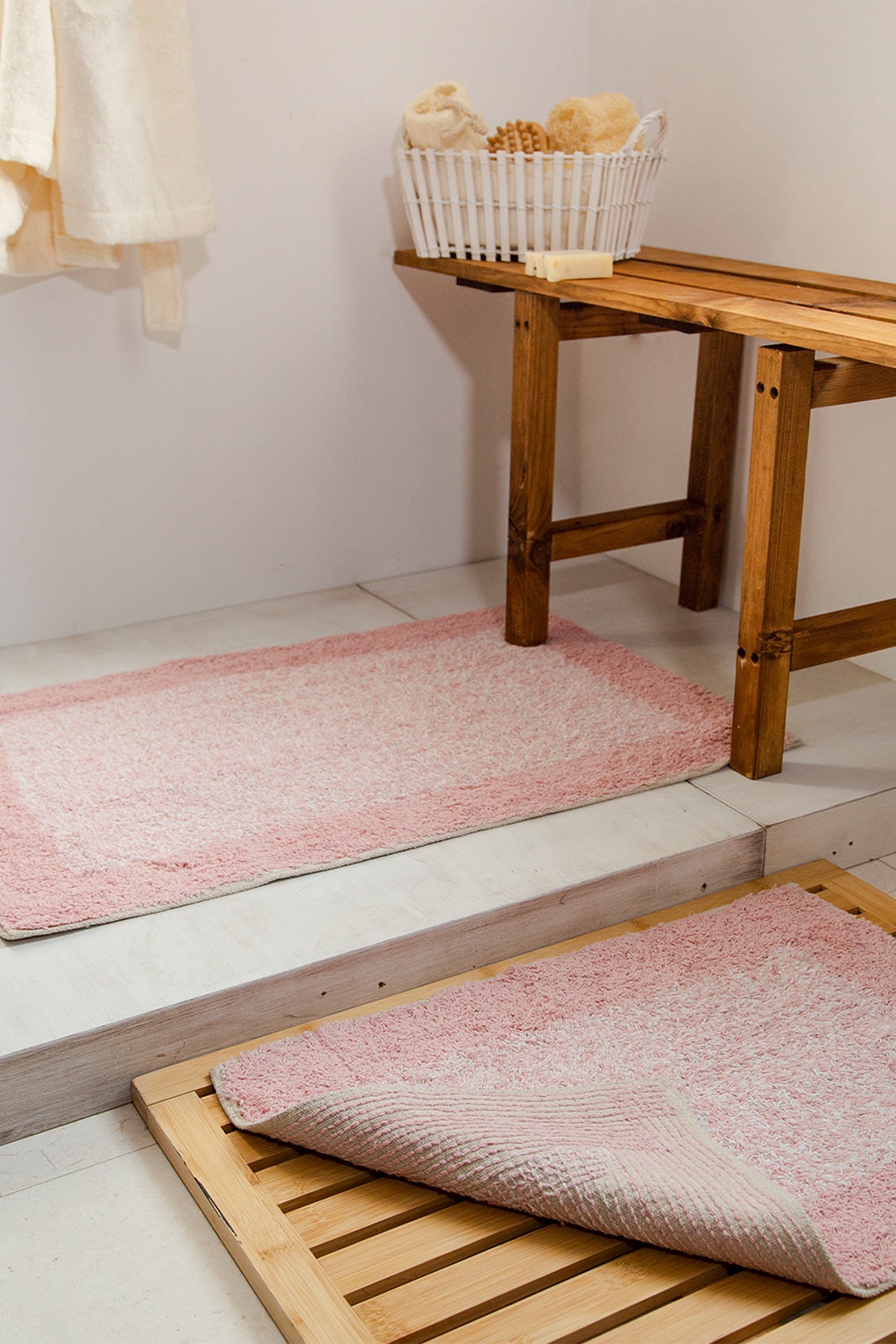 Irya-Shalla Fabio Banyo Paspası Pembe 40x60+60x90-Paspas-1-Milagron.com