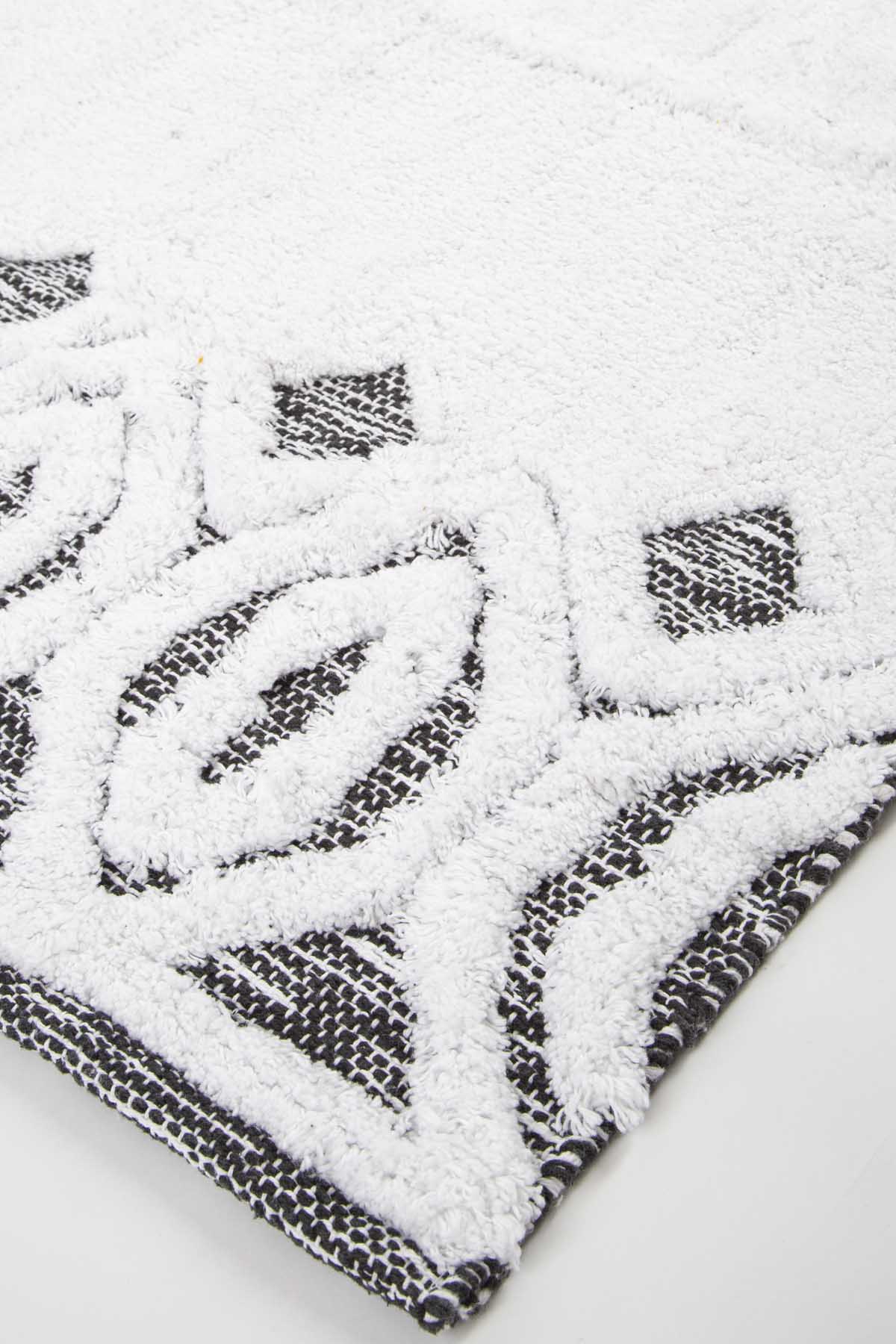 Irya-Sherry 2’li Takım Banyo Paspası %100 Pamuk 40x60 + 60x90 Gri-Paspas-3-Milagron.com