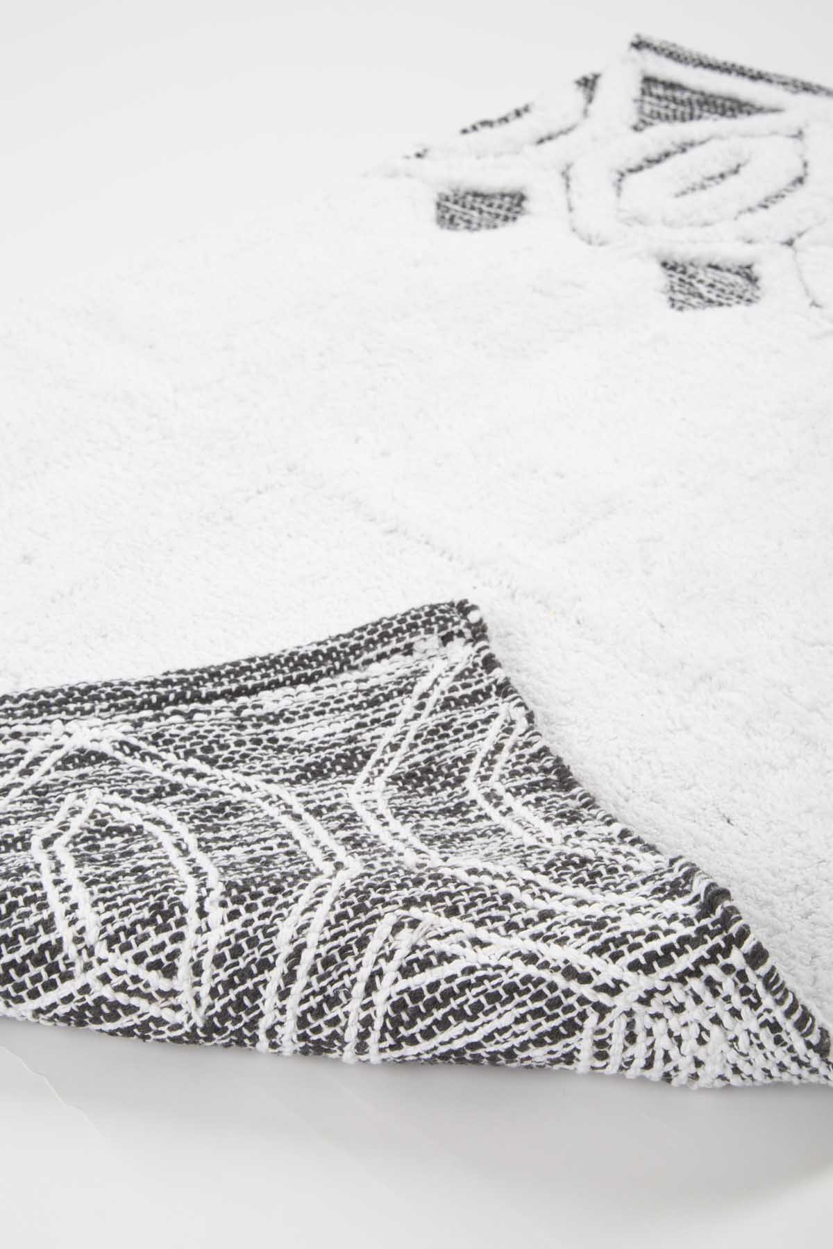 Irya-Sherry 2’li Takım Banyo Paspası %100 Pamuk 40x60 + 60x90 Gri-Paspas-5-Milagron.com