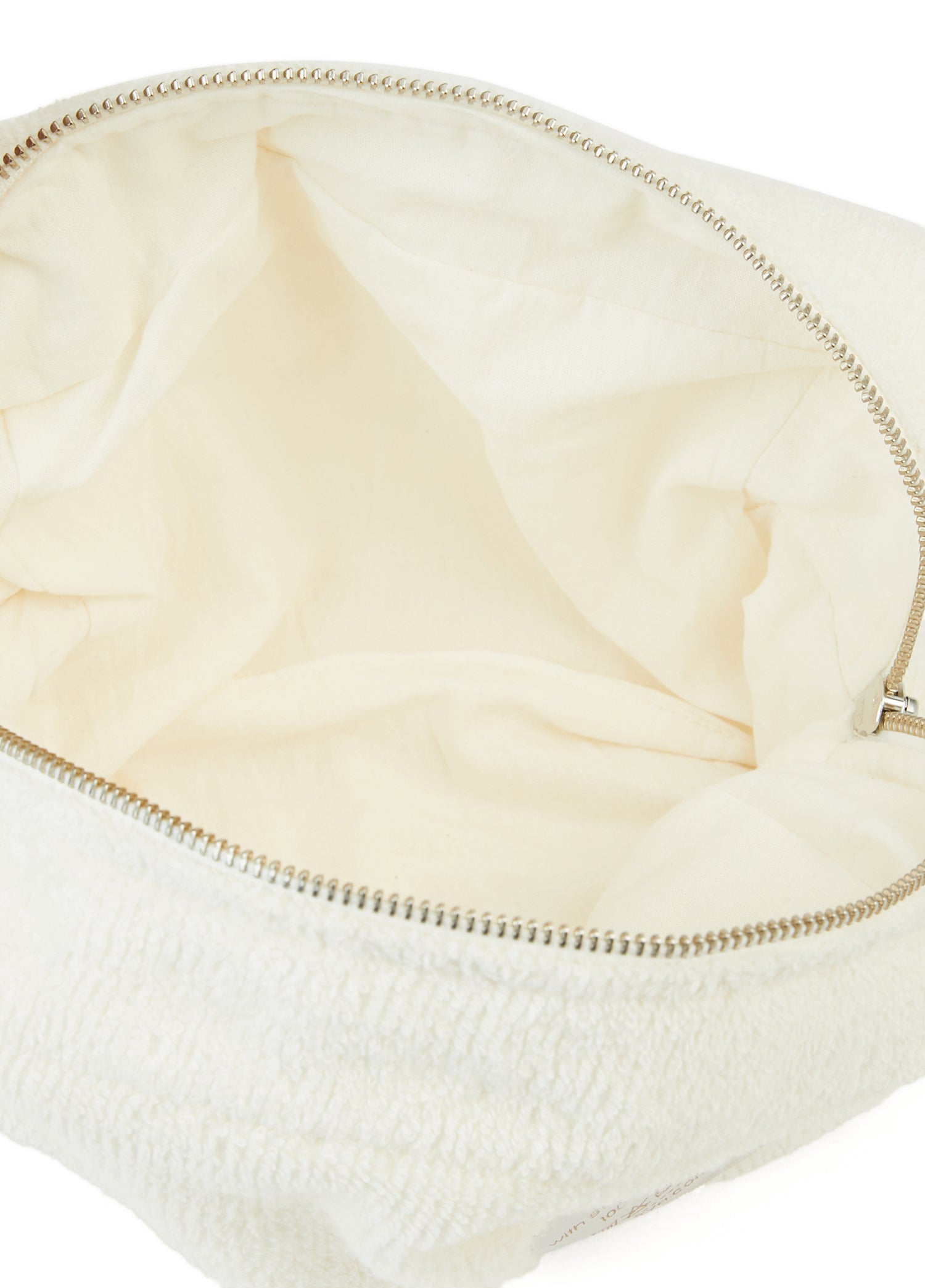 İRYA-Solena %100 Pamuk Havlu Bakım çantası Ekru-Makyaj Çantası-6-Milagron.com