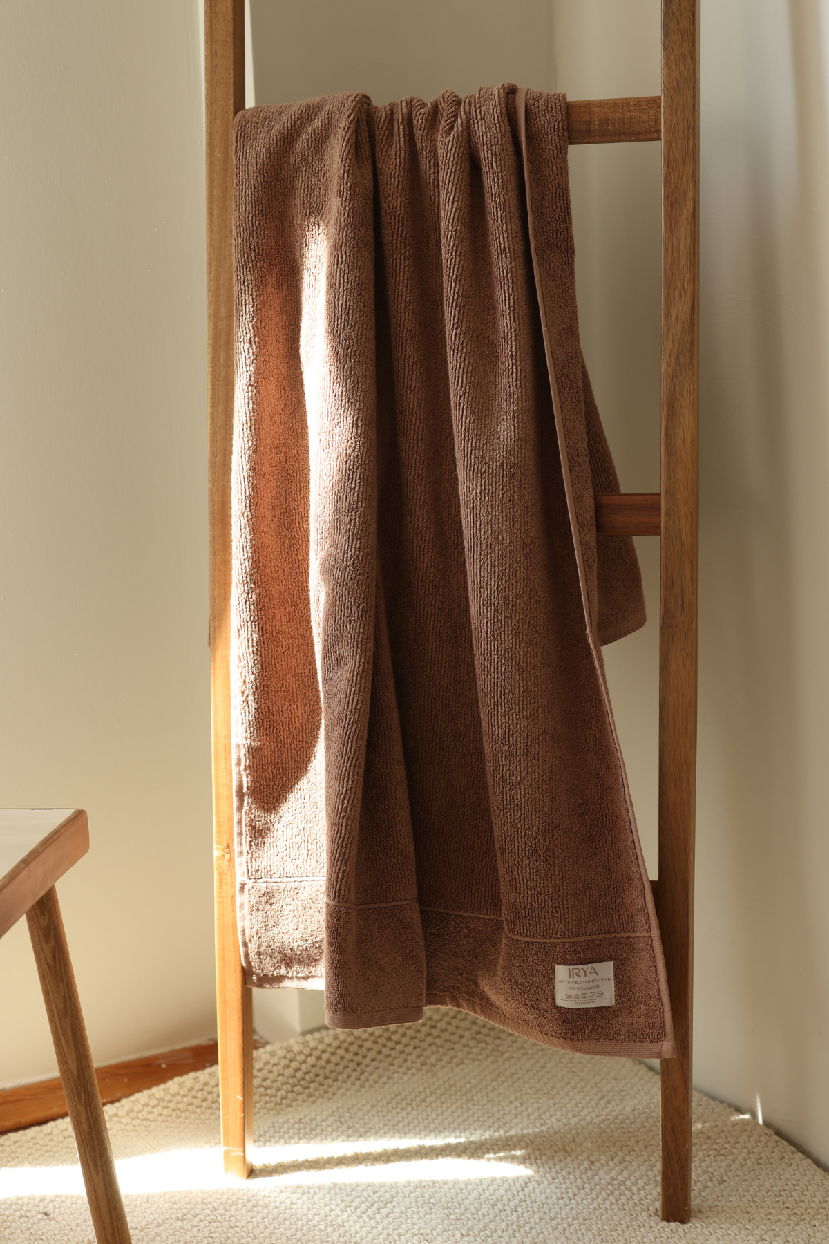 İRYA-Solena Havlu 50x100cm Kahve-2-Milagron.com