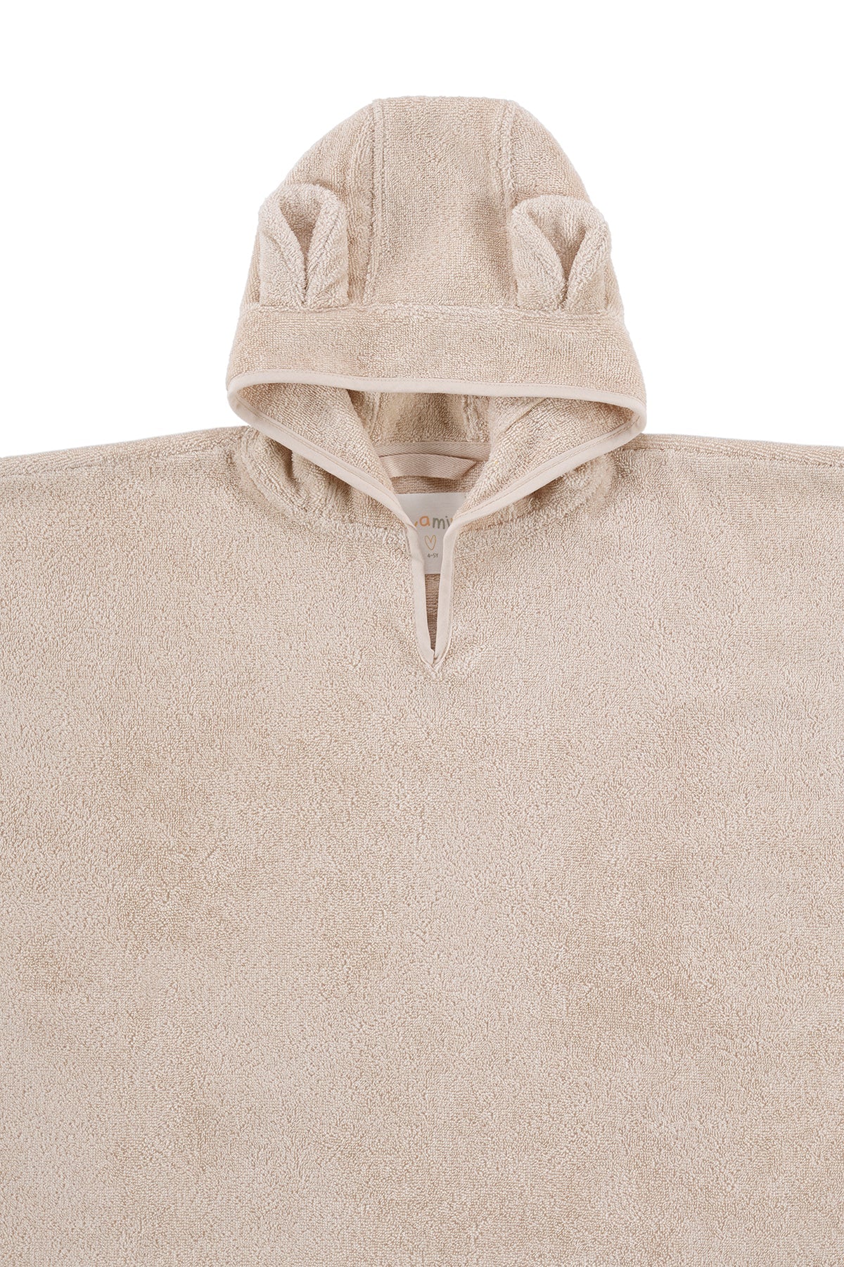 Irya-Tiny Bear Organik Pamuk Çocuk Panço Bej-Havlu & Peştamal-6-Milagron.com