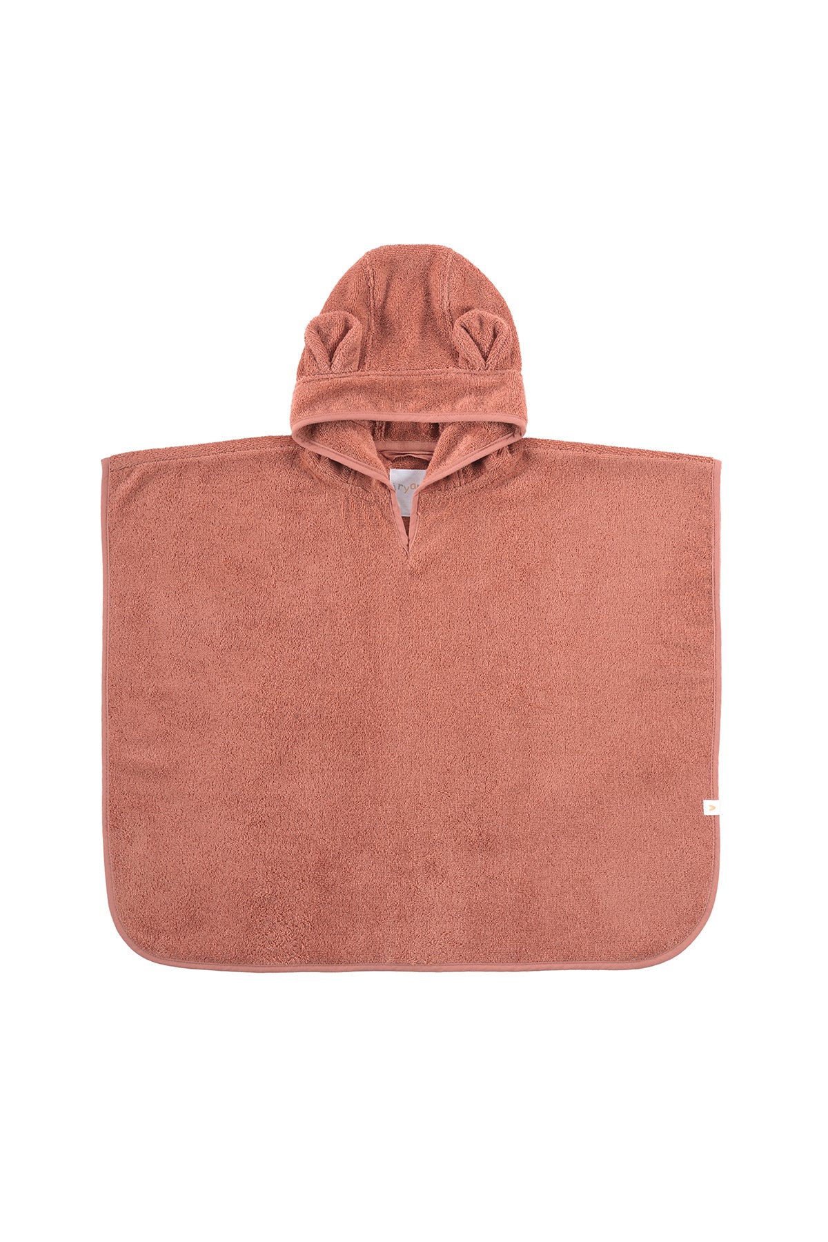 Irya-Tiny Bear Organik Pamuk Çocuk Panço Kiremit-Havlu & Peştamal-2-Milagron.com