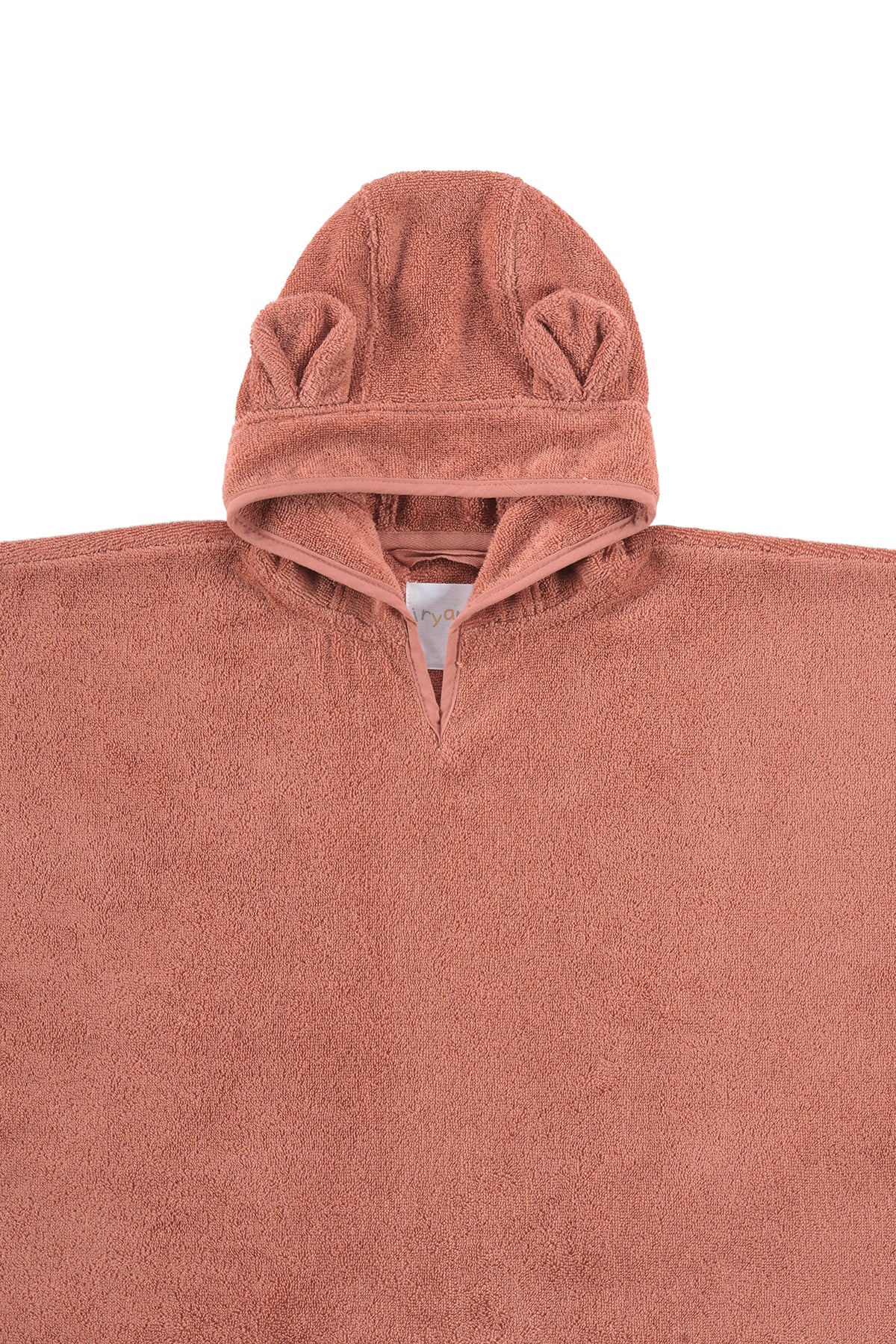 Irya-Tiny Bear Organik Pamuk Çocuk Panço Kiremit-Havlu & Peştamal-6-Milagron.com