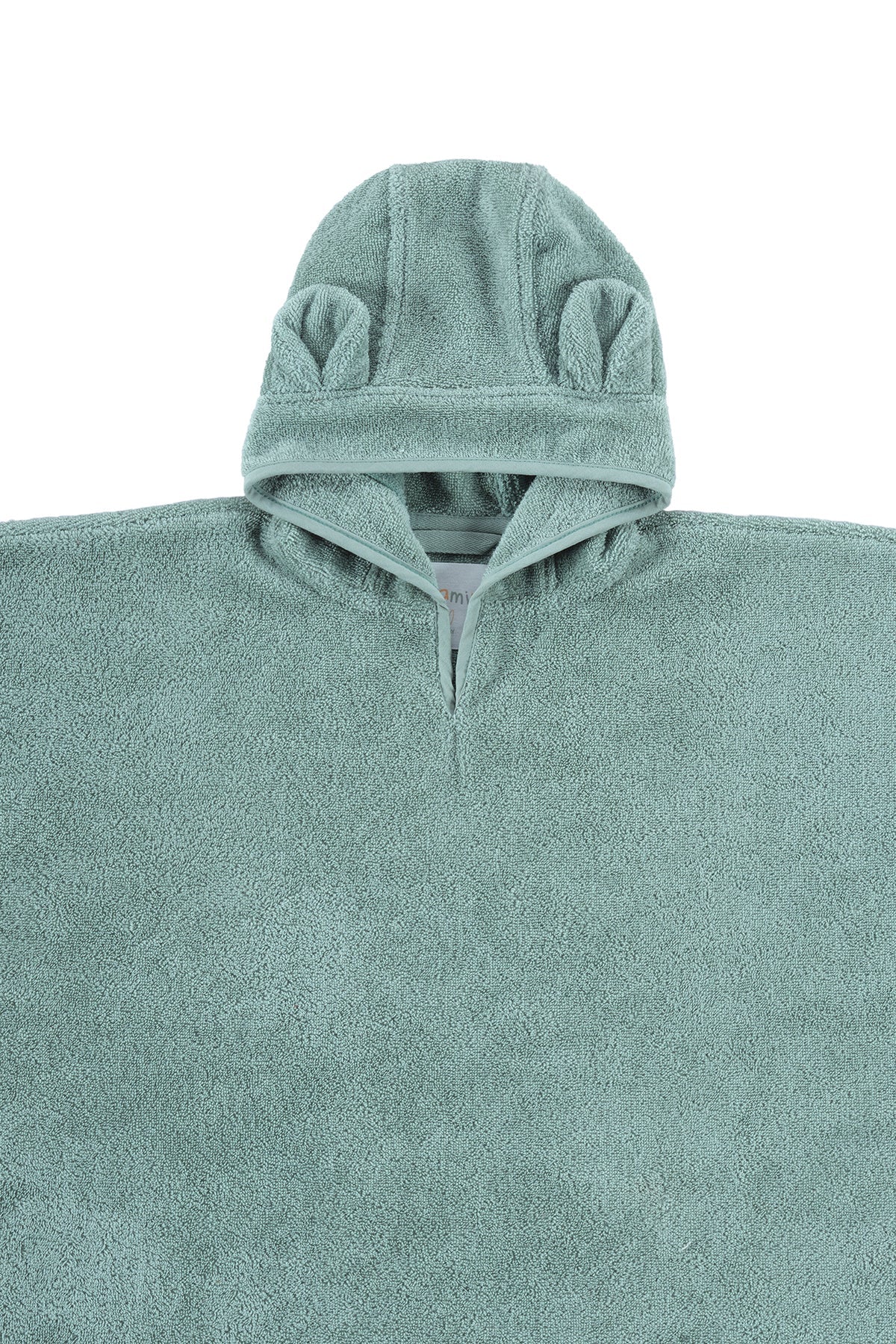 Irya-Tiny Bear Organik Pamuk Çocuk Panço Mint-Havlu & Peştamal-6-Milagron.com