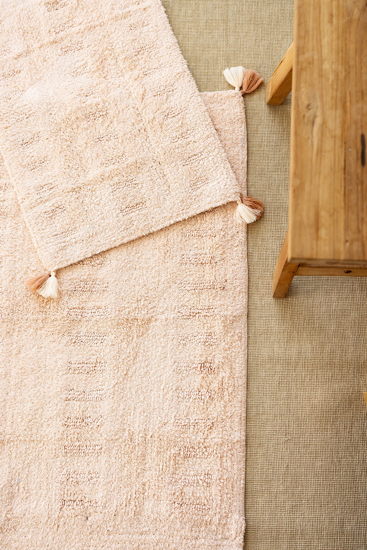 İRYA-Togo 2’li Takım Banyo Paspası %100 Pamuk 40x60 + 60x90 Somon-Banyo Paspası-2-Milagron.com