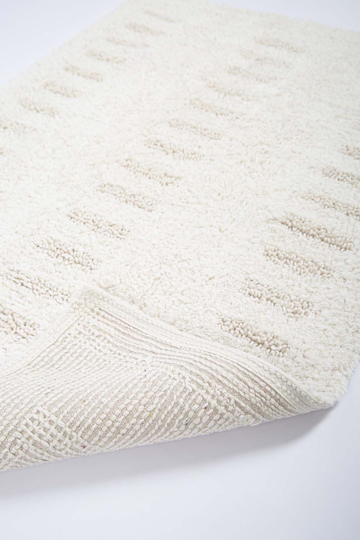 Irya-Togo Tekli Banyo Paspası %100 Pamuk 70x110 Ekru-Paspas-4-Milagron.com