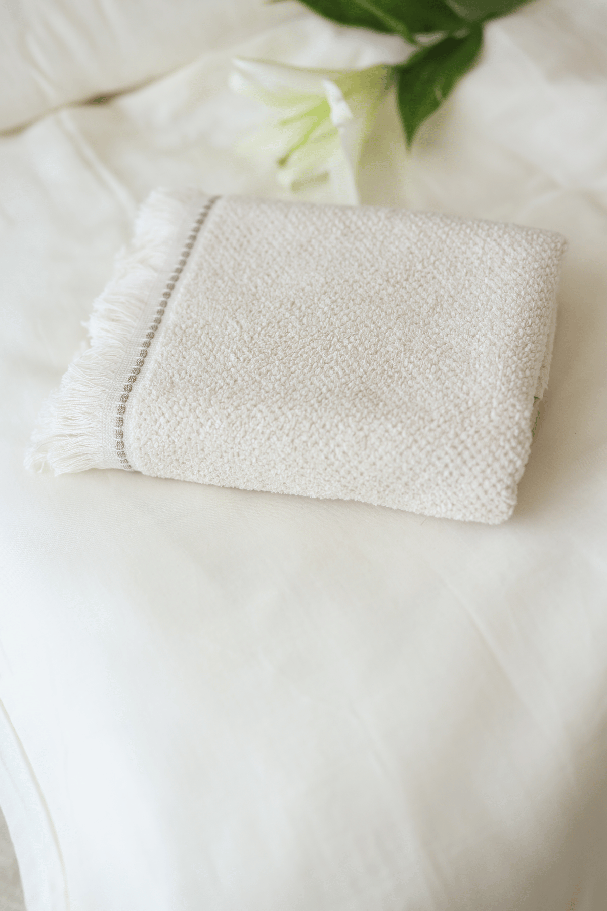 Irya-Travertine %100 Pamuk Yüz Havlusu 50x90 Açık Bej-Havlu-9-Milagron.com