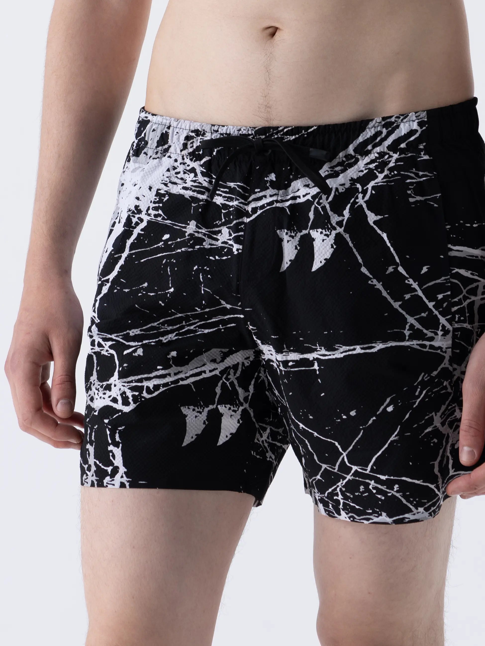 Isaora-Marble Baskili Deni̇z şortu-6-Milagron.com