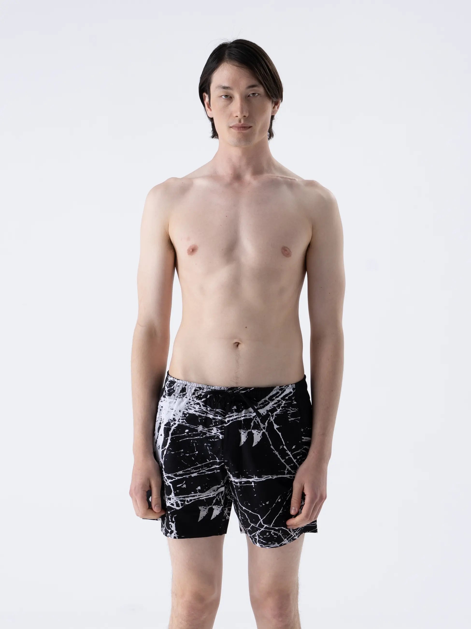 Isaora-Marble Baskili Deni̇z şortu-7-Milagron.com