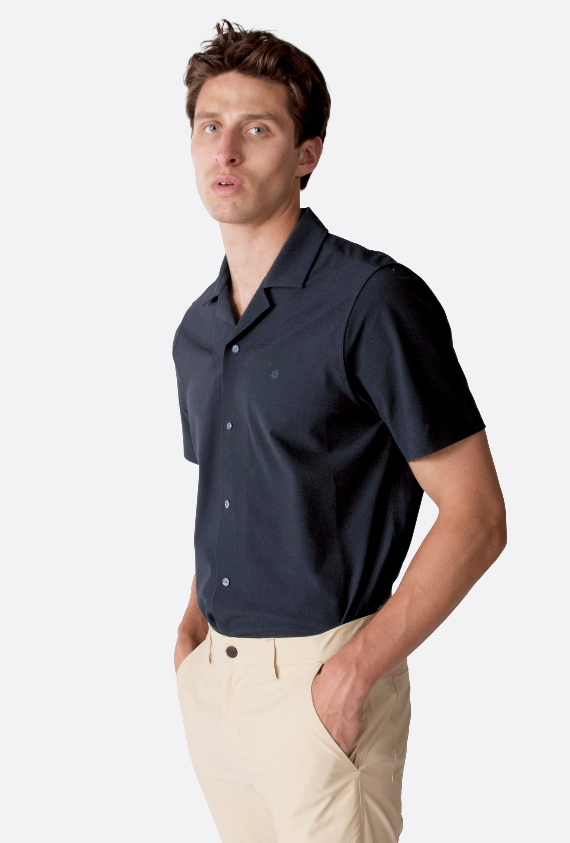 Isaora-Mentalist Kısa Kollu Gömlek-Gömlek-2-Milagron.com