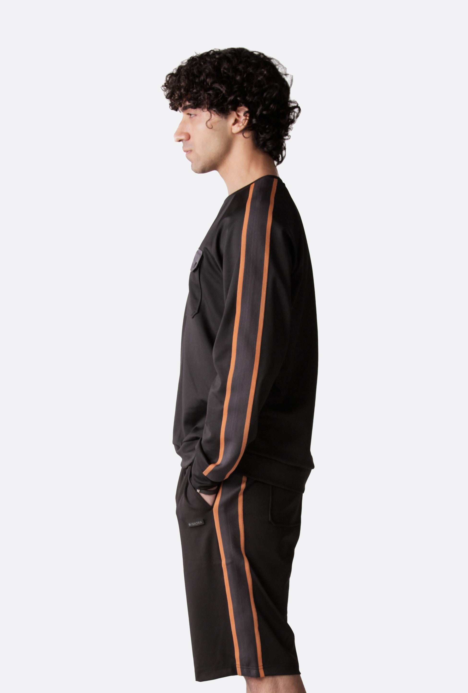 Isaora-Stripe Crew Neck Sweat-Sweatshirts & Hoodies-2-Milagron.com