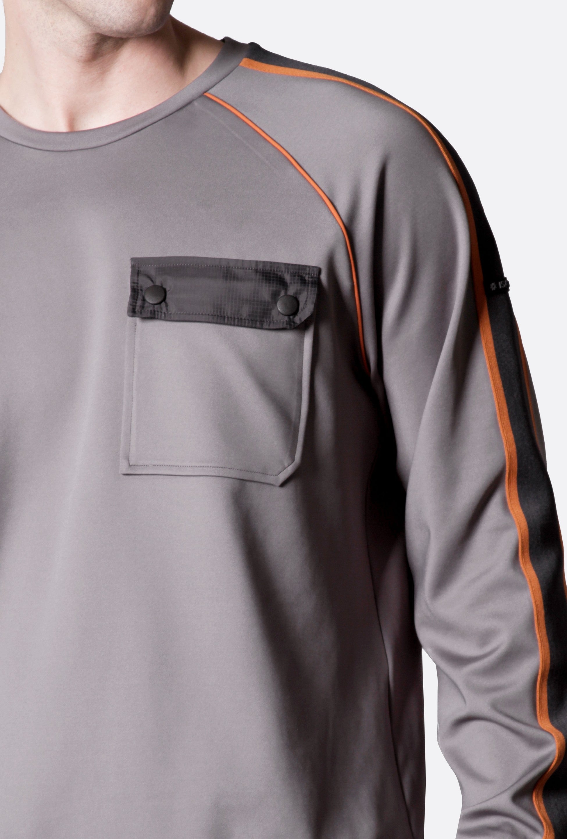 Isaora-Stripe Crew Neck Sweat-Sweatshirts & Hoodies-3-Milagron.com