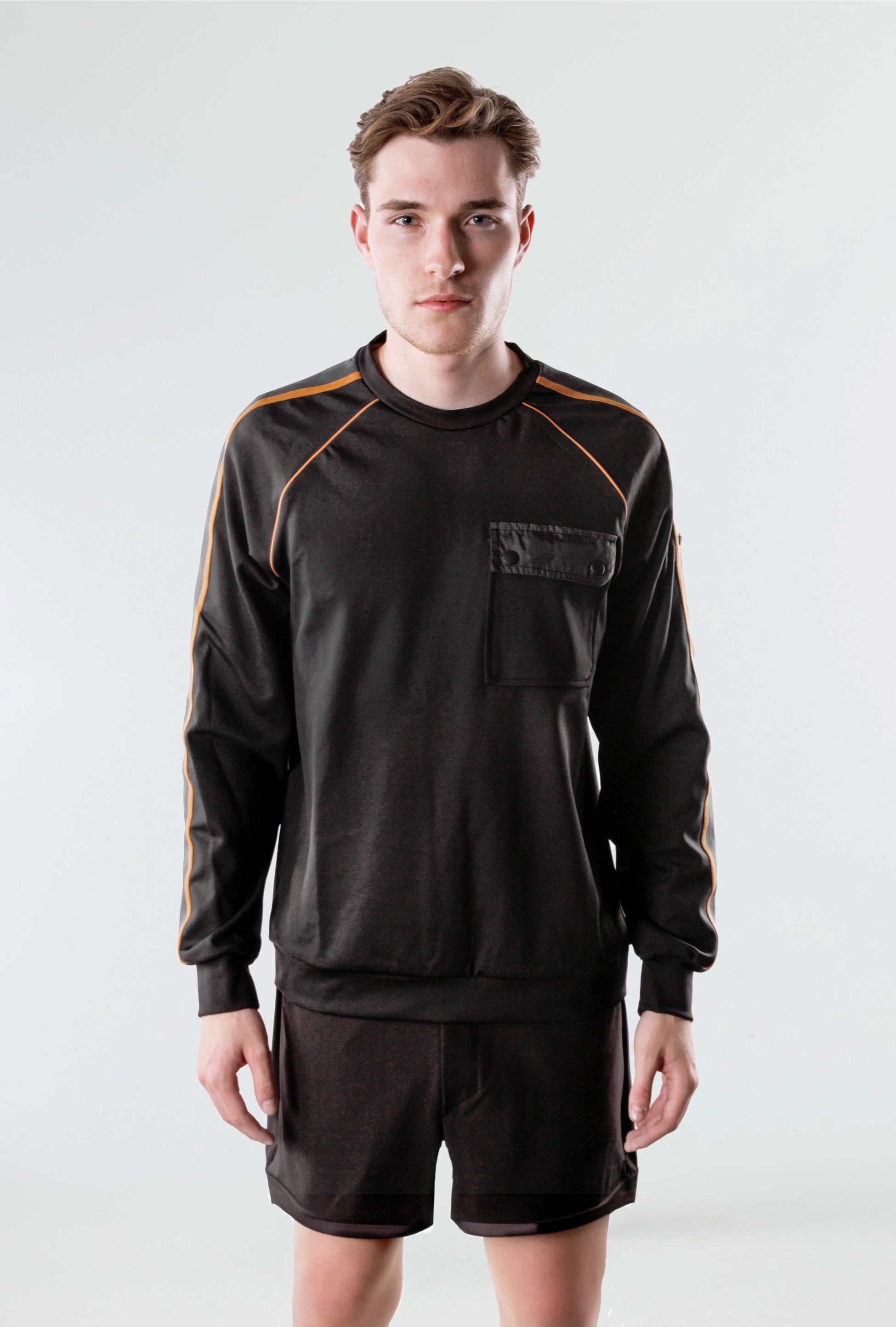 Isaora-Stripe Crew Neck Sweat-Sweatshirts & Hoodies-4-Milagron.com