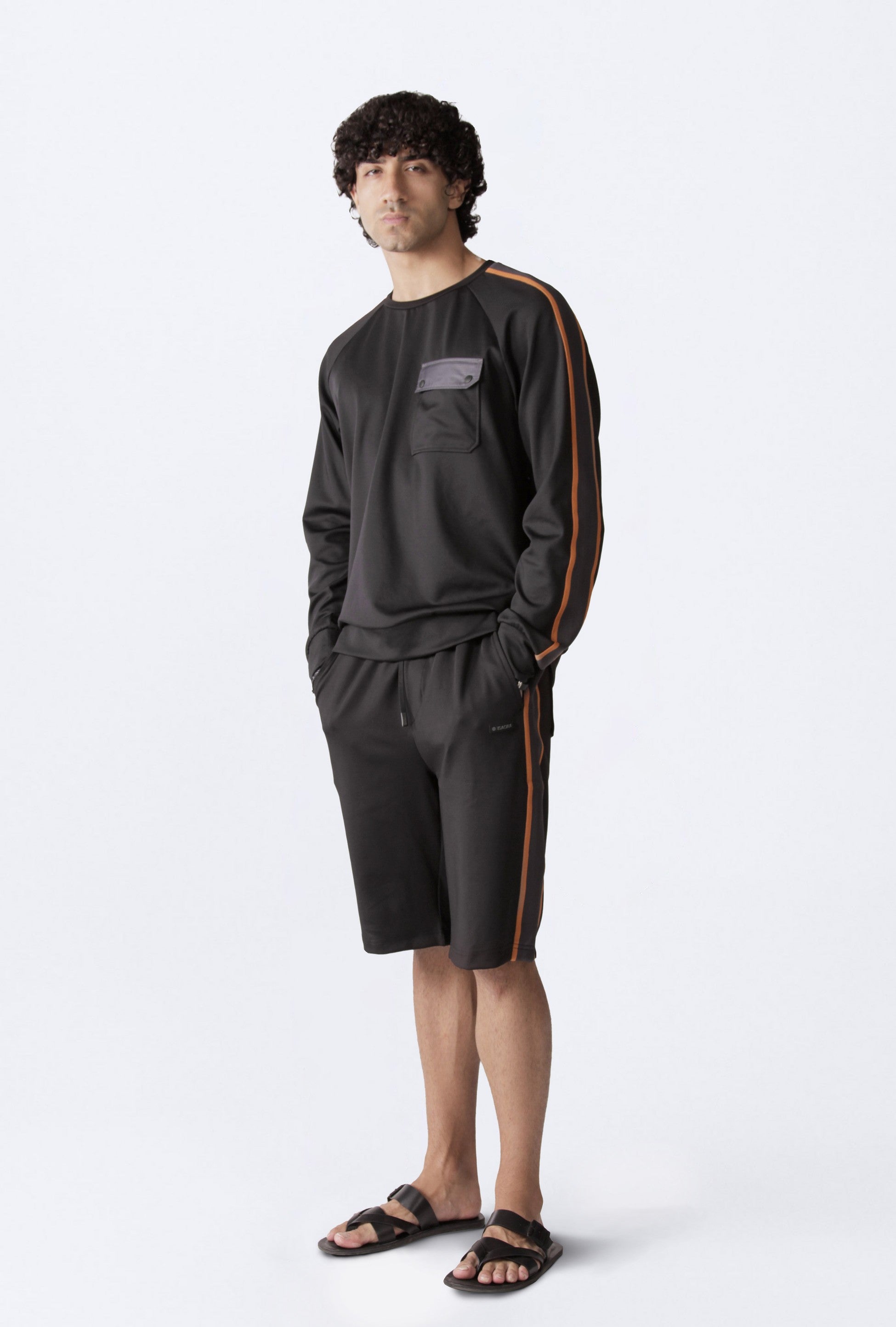 Isaora-Stripe Şeri̇tli̇ Şort-Şort-1-Milagron.com