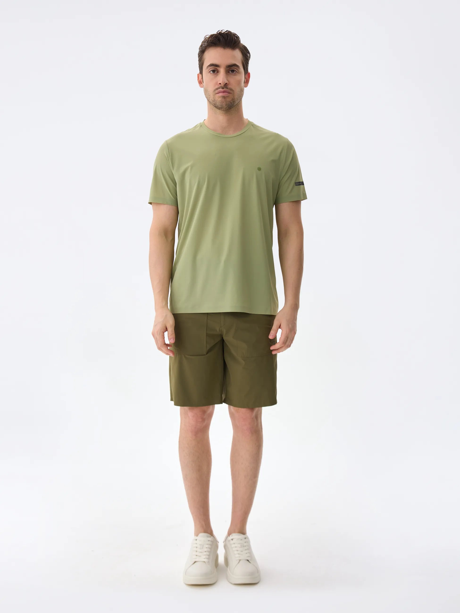 Isaora-Super Crew Kisa Kollu Ti̇şört-30-Milagron.com