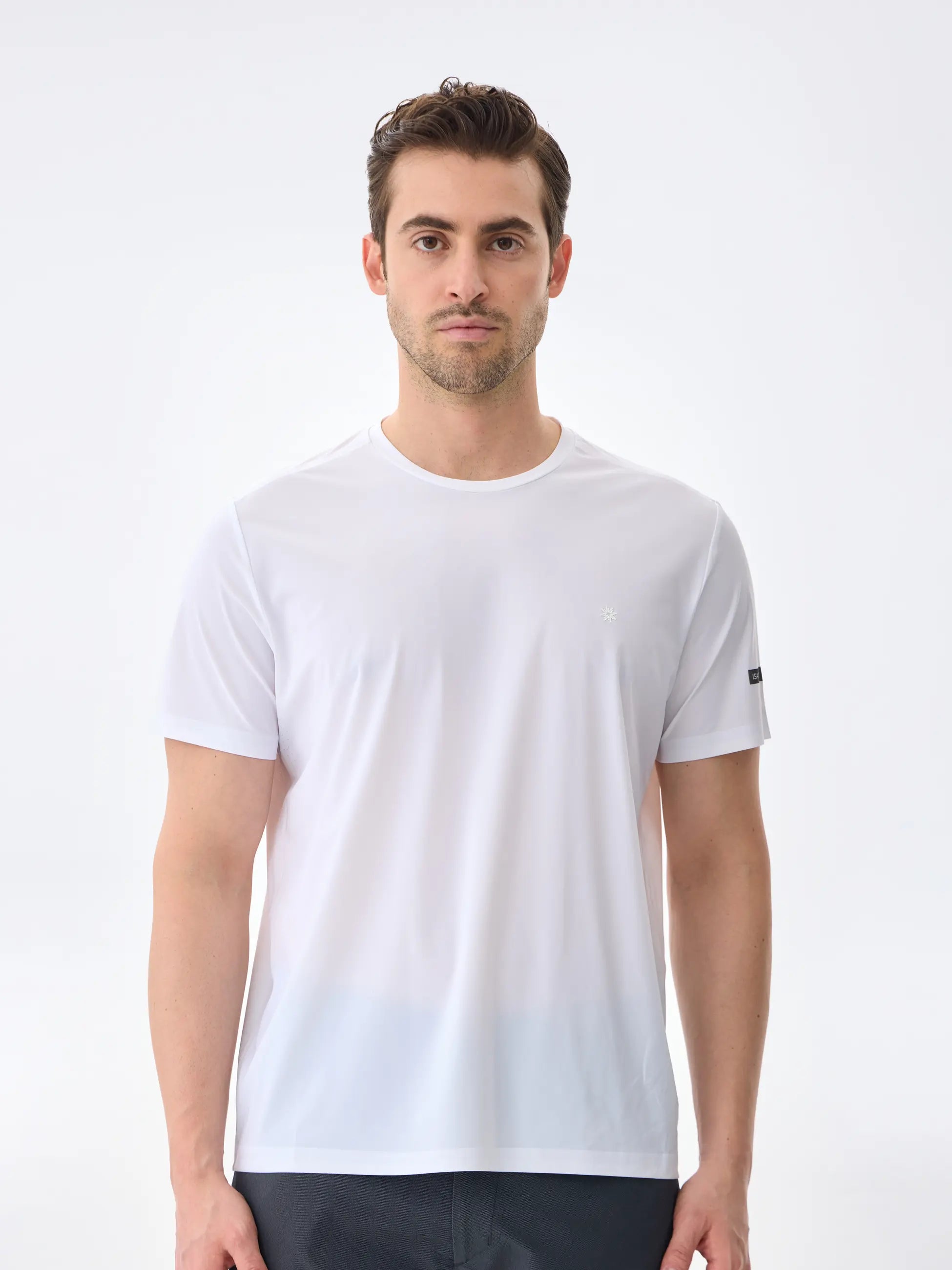 Isaora-Super Crew Kisa Kollu Ti̇şört-50-Milagron.com