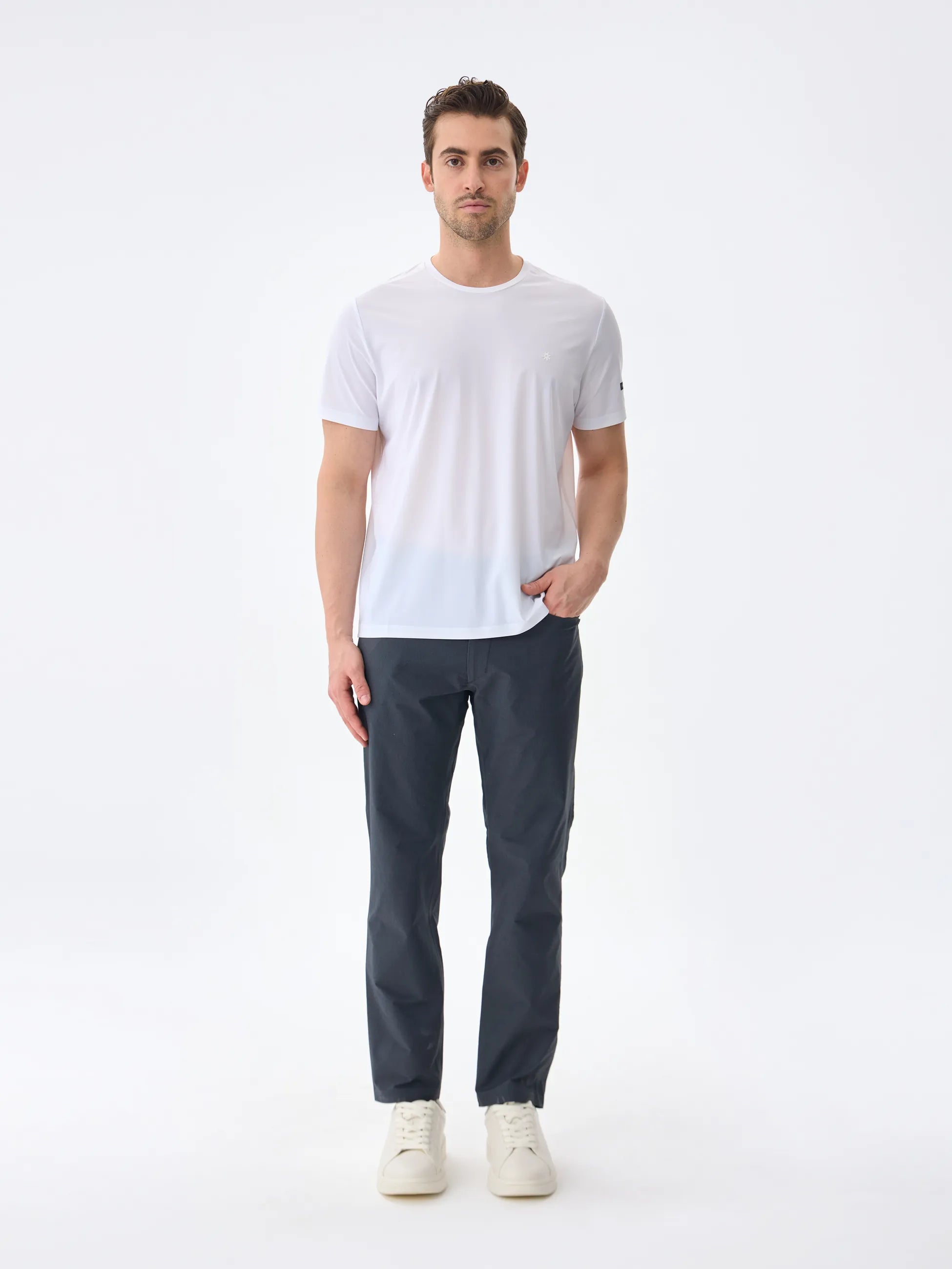 Isaora-Super Crew Kisa Kollu Ti̇şört-54-Milagron.com