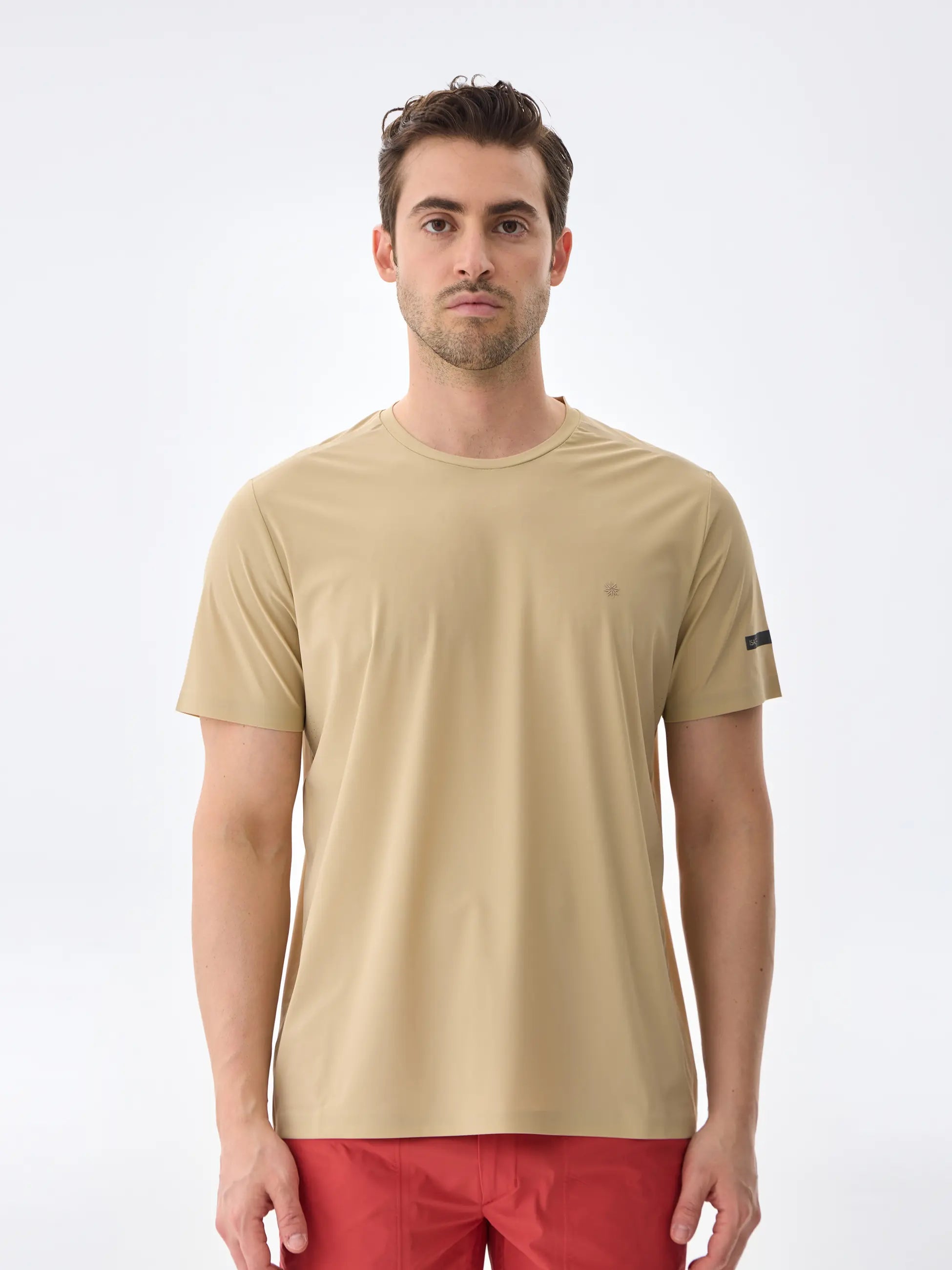 Isaora-Super Crew Kisa Kollu Ti̇şört-8-Milagron.com