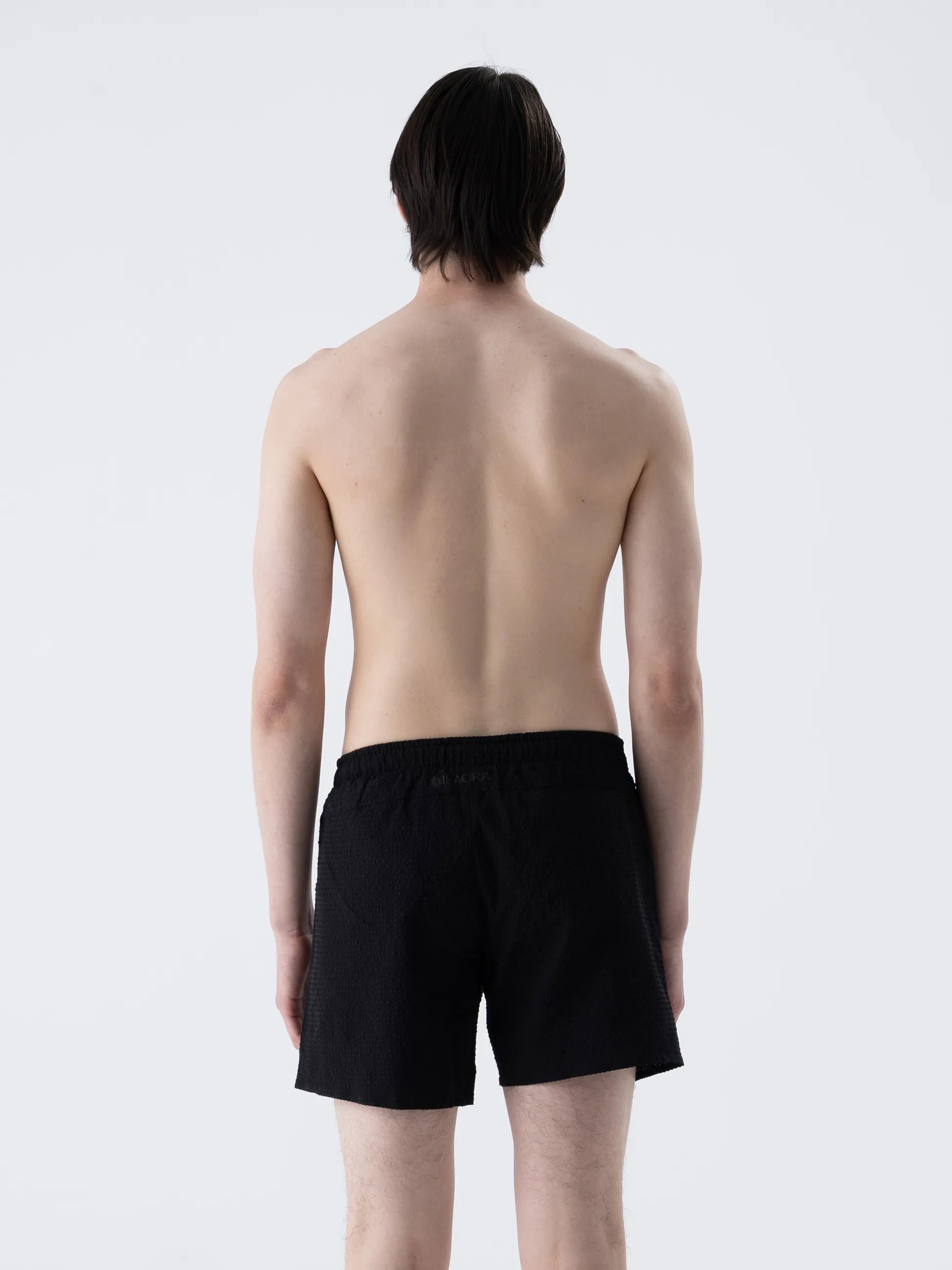 Isaora-Textured Deni̇z şortu-4-Milagron.com