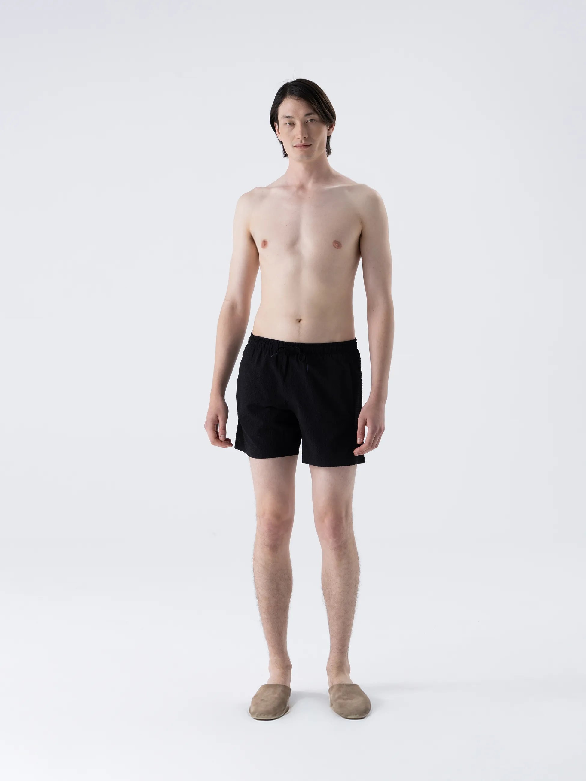 Isaora-Textured Deni̇z şortu-5-Milagron.com