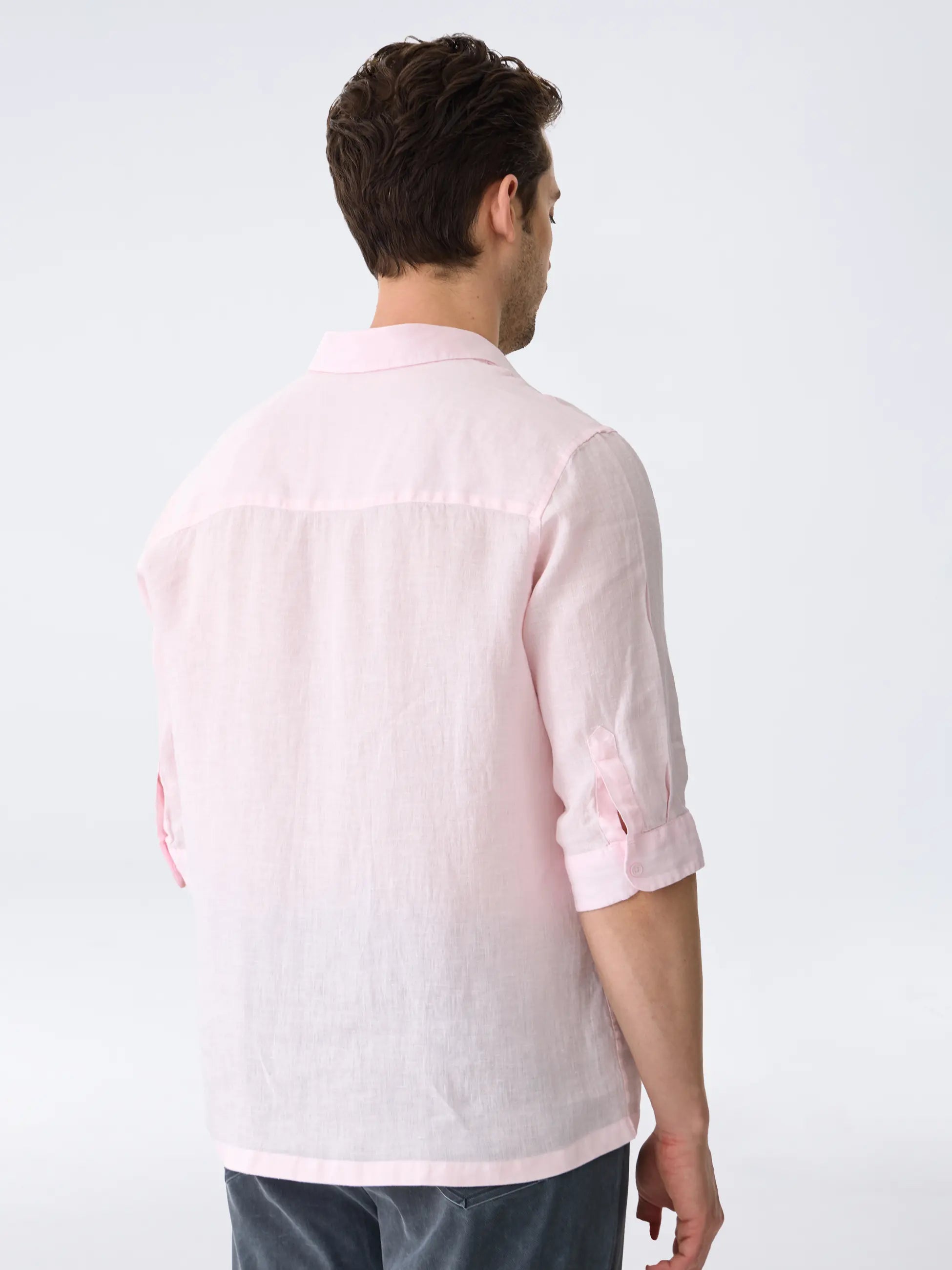 Isaora-The Linen Shirt 3/4-17-Milagron.com