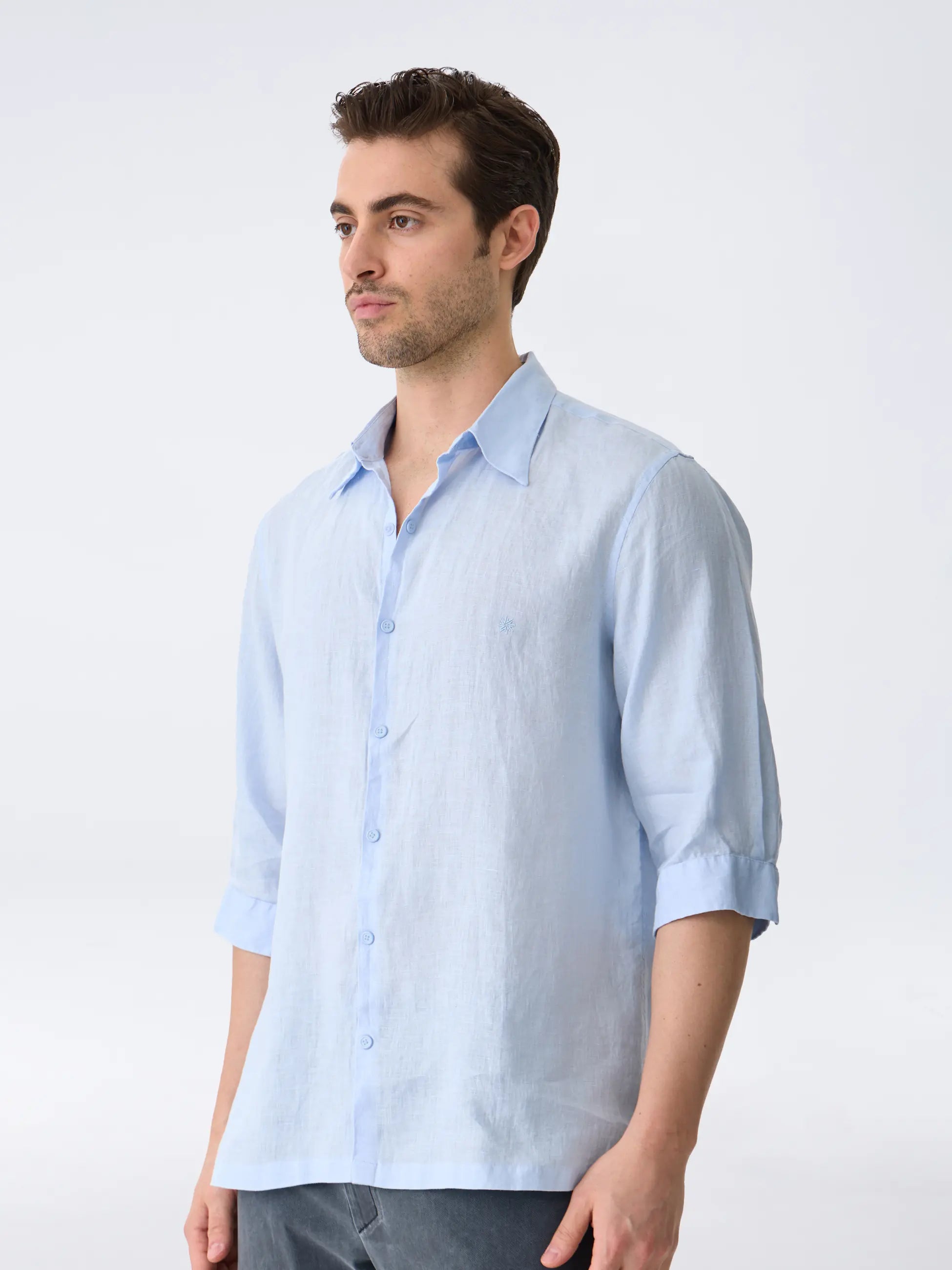 Isaora-The Linen Shirt 3/4-21-Milagron.com