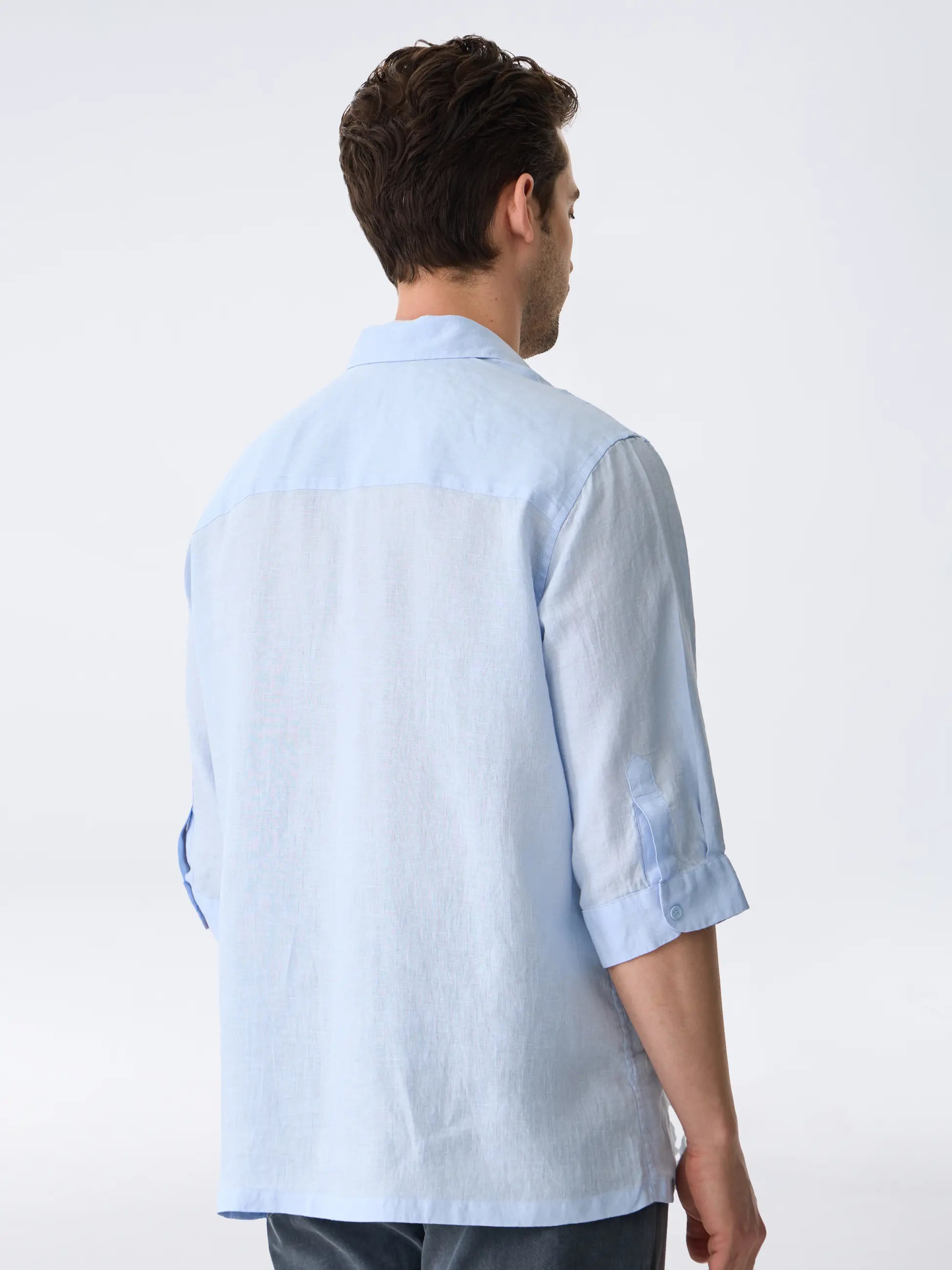Isaora-The Linen Shirt 3/4-22-Milagron.com