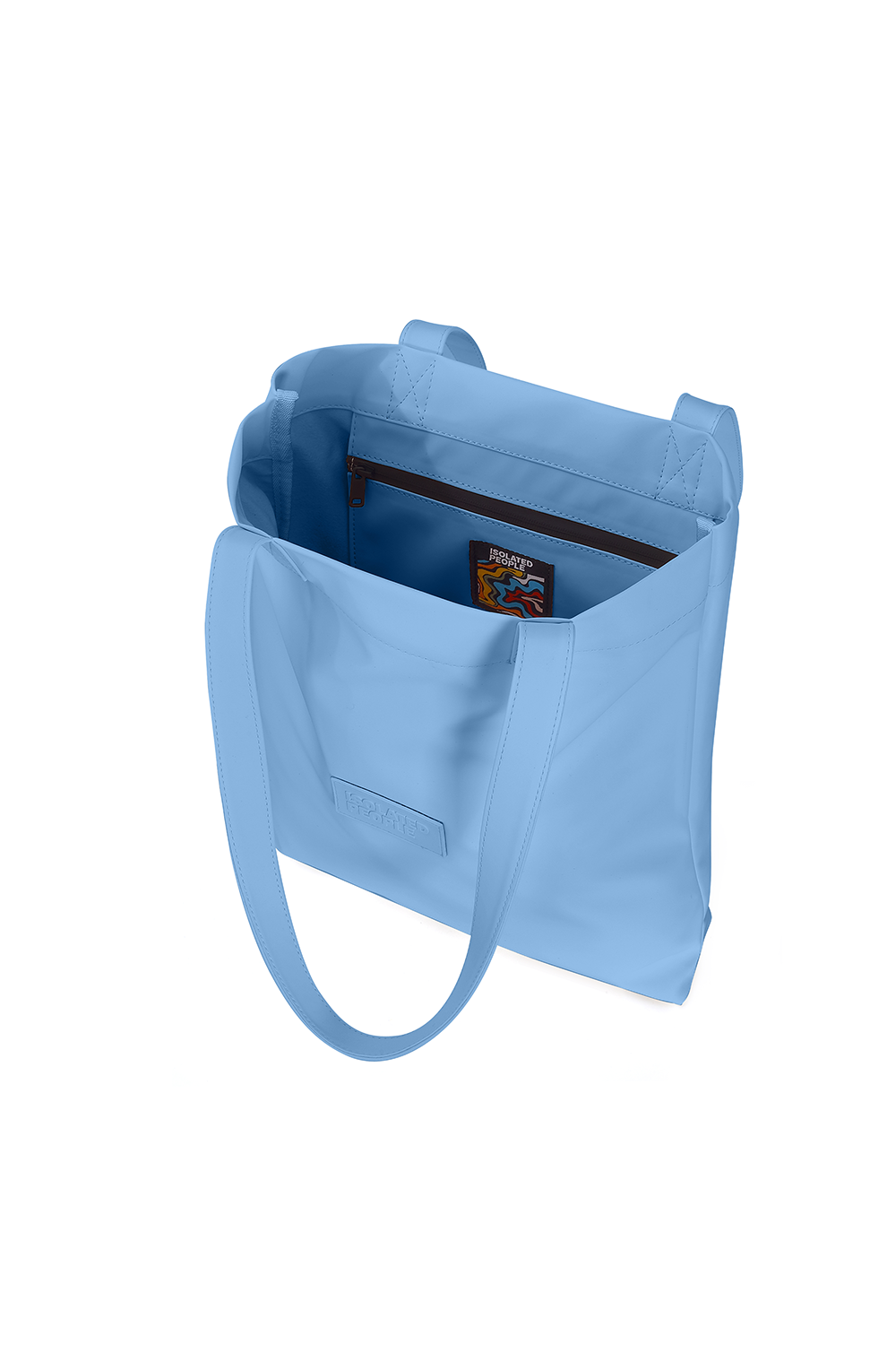 Isolated People-Isolated People Cloud Blue Urban Tote Bag-Omuz Çantası-4-Milagron.com