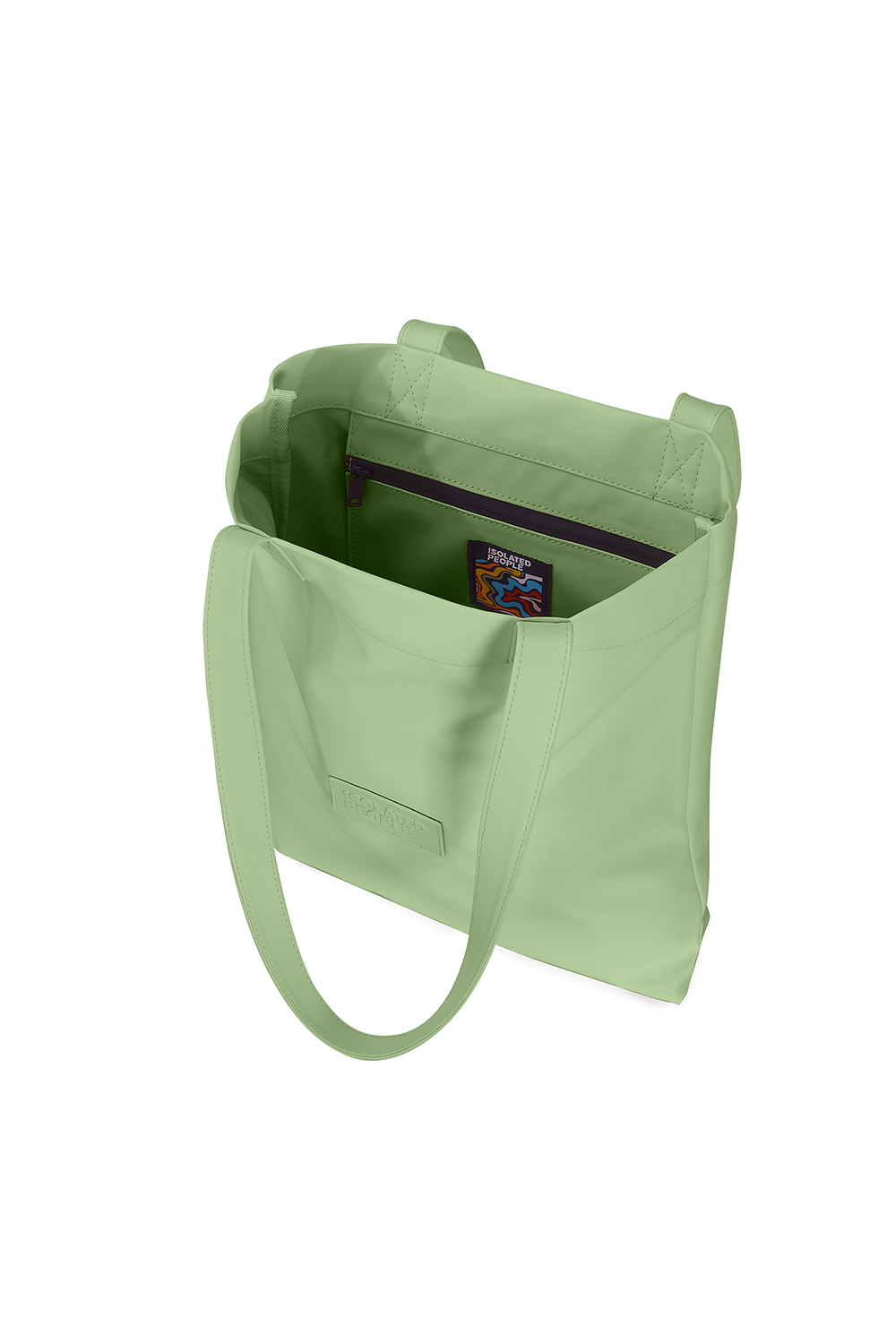 Isolated People-Isolated People Mint Green Urban Tote Bag-Omuz Çantası-4-Milagron.com