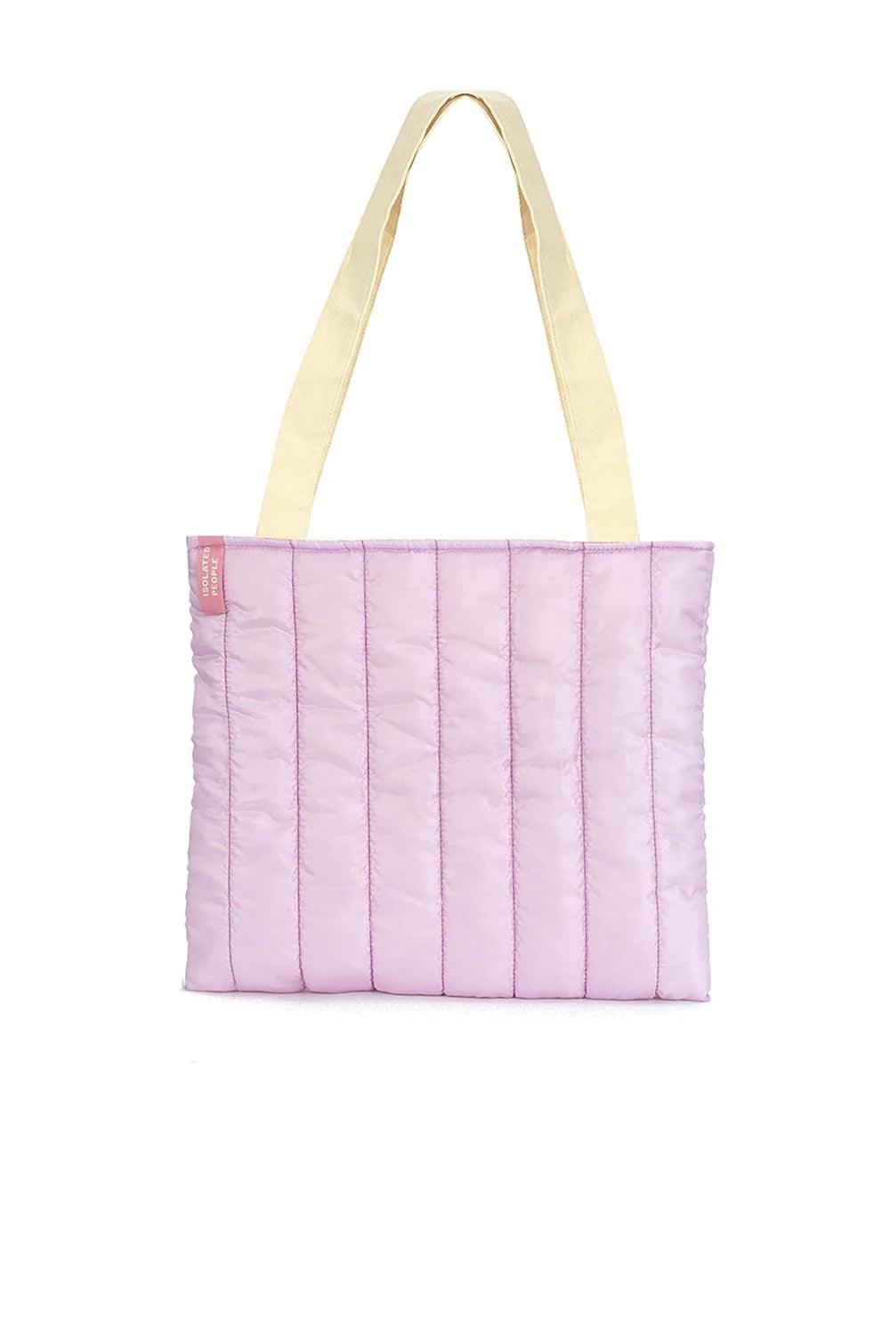 Isolated People-Purple Puffer Tote Bag-Omuz Çantası-1-Milagron.com