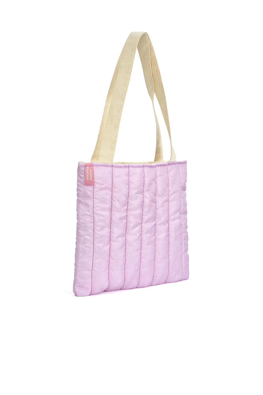 Isolated People-Purple Puffer Tote Bag-Omuz Çantası-2-Milagron.com