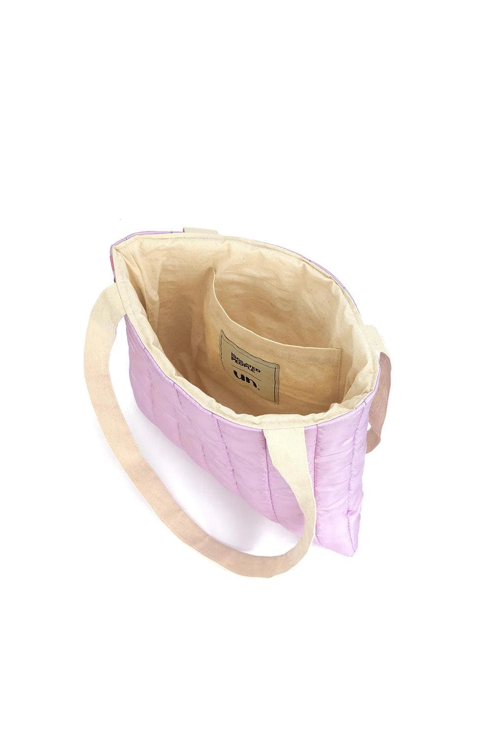 Isolated People-Purple Puffer Tote Bag-Omuz Çantası-3-Milagron.com