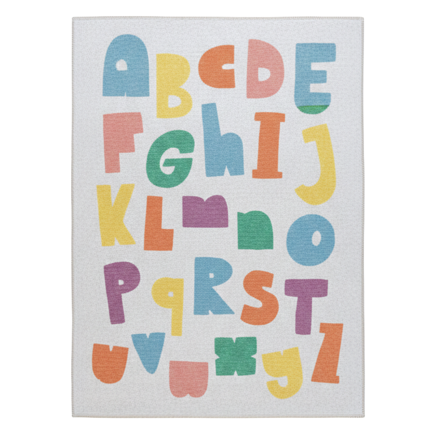 Alphabed Çok Renkli Yıkanabilir Çocuk Halısı - 120X160Cm