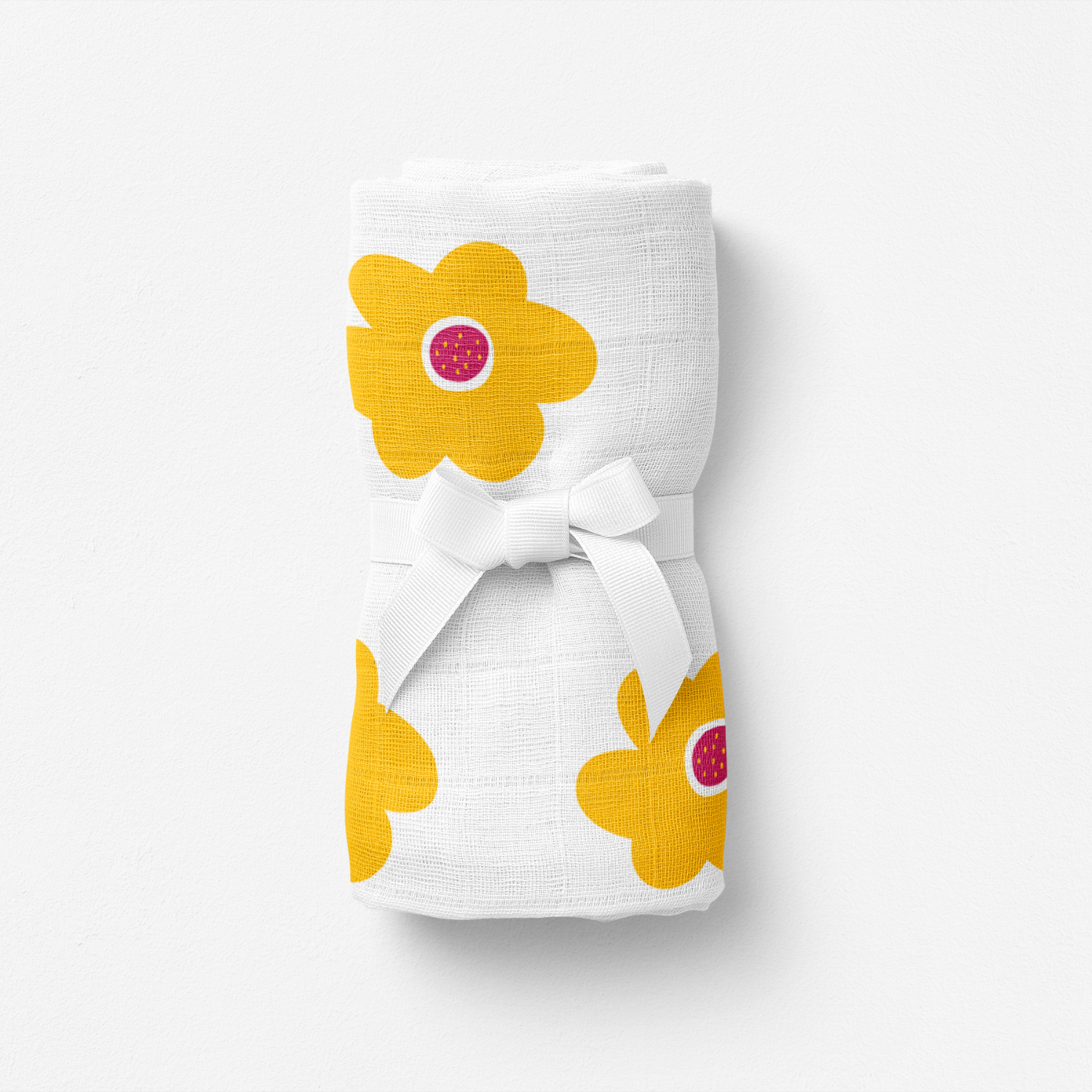 Amulet Lemon Bloom Müslin Bebek Örtüsü - 70X70Cm