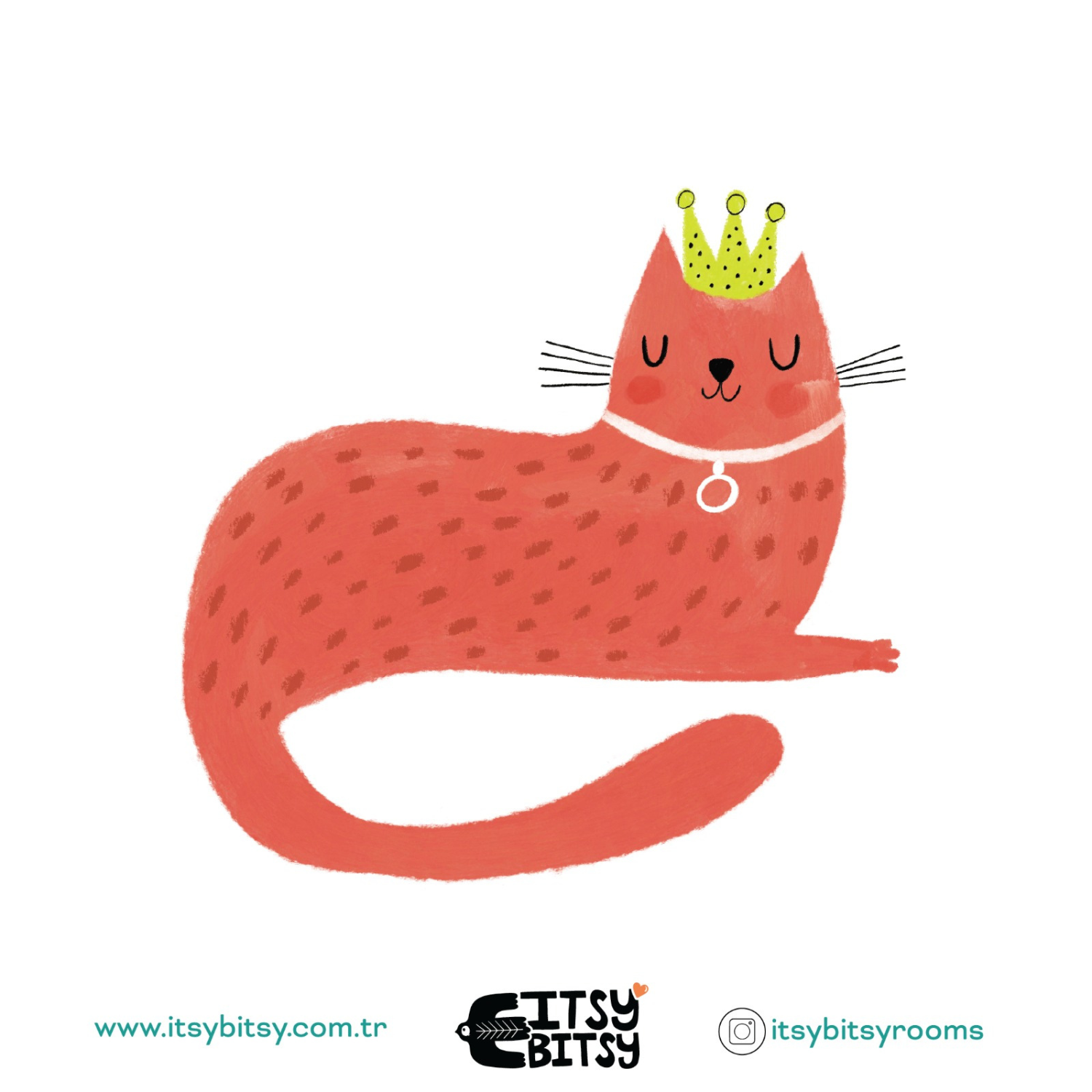 Kitty Of Queens Pamuk Saten Pembe Bebek Çarşaf Seti 80X140Cm