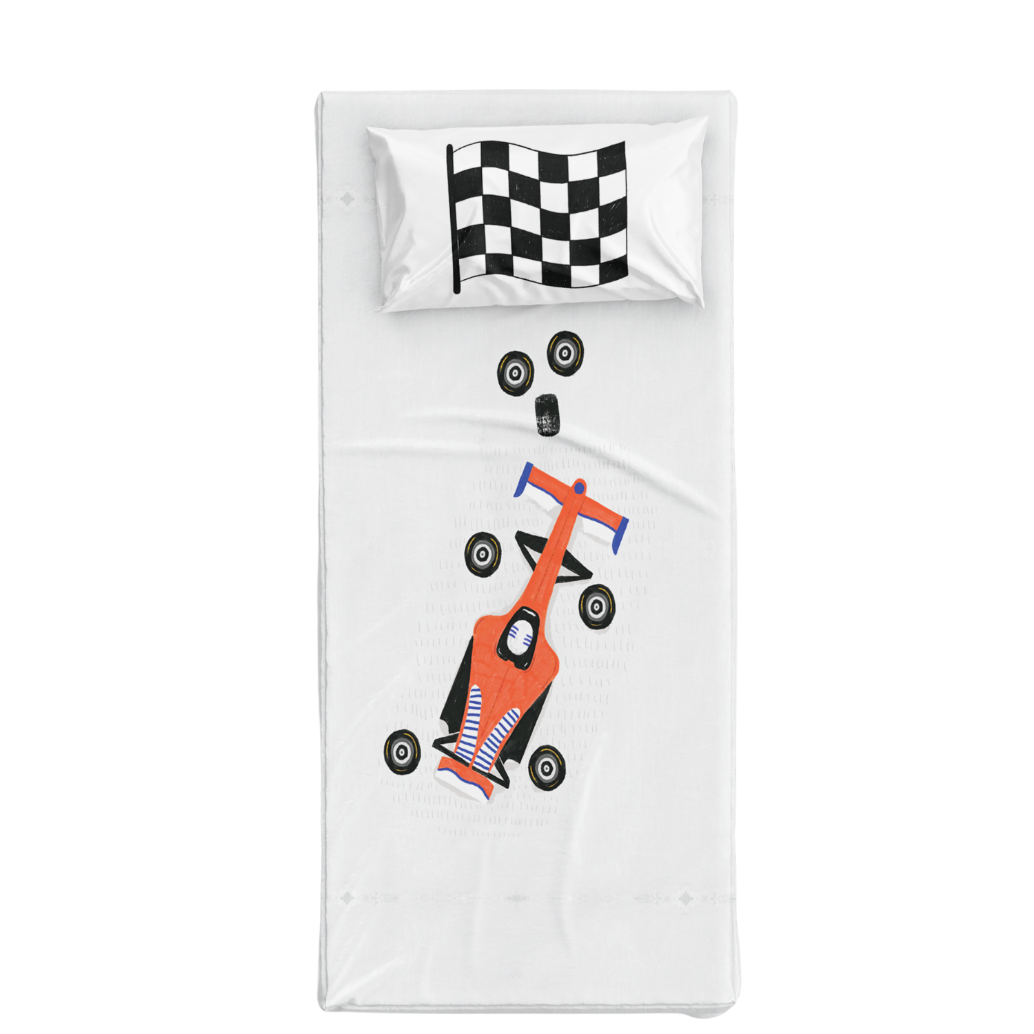 Ready Steady Go Pamuk Saten Çok Renkli Çocuk Çarşaf Seti 90X190Cm